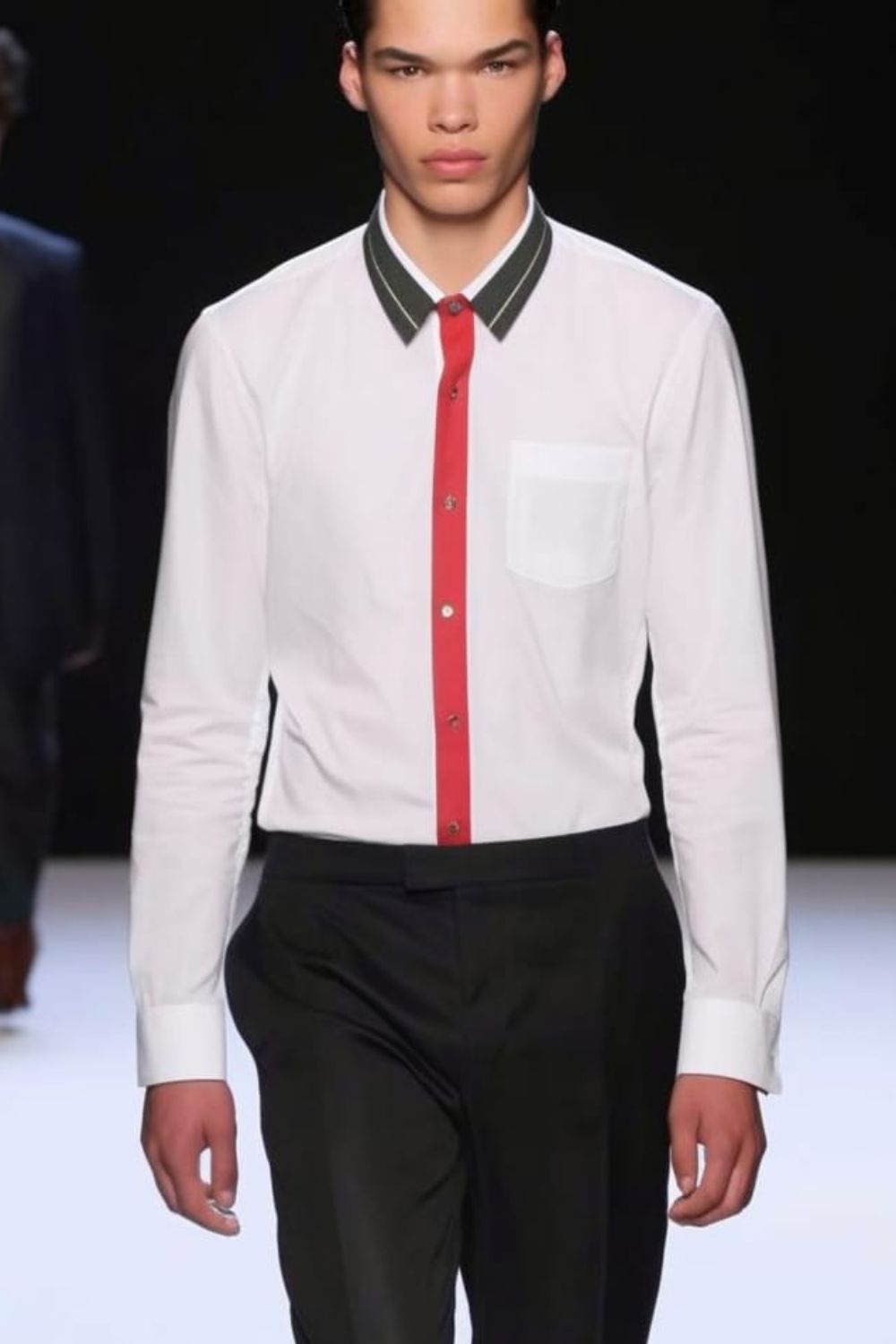 <p style="background-color:green;color:white;text-align:center;">COMING SOON</p>Men's Contrast placket Shirt