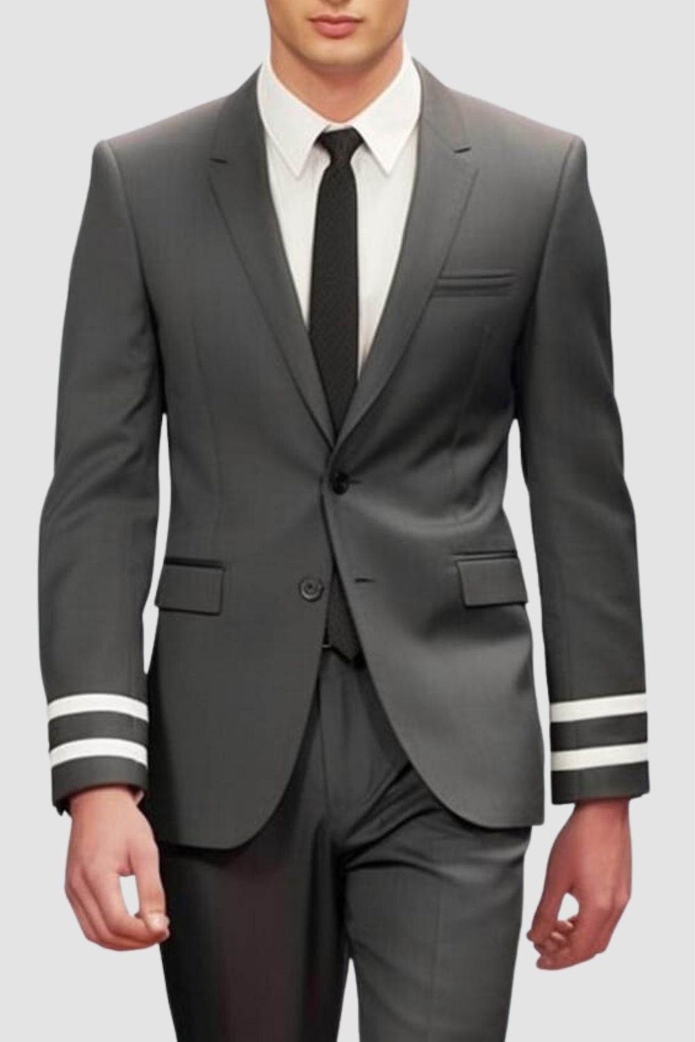 <p style="background-color:green;color:white;text-align:center;">COMING SOON</p>Men's Stripe Single Breasted Blazer