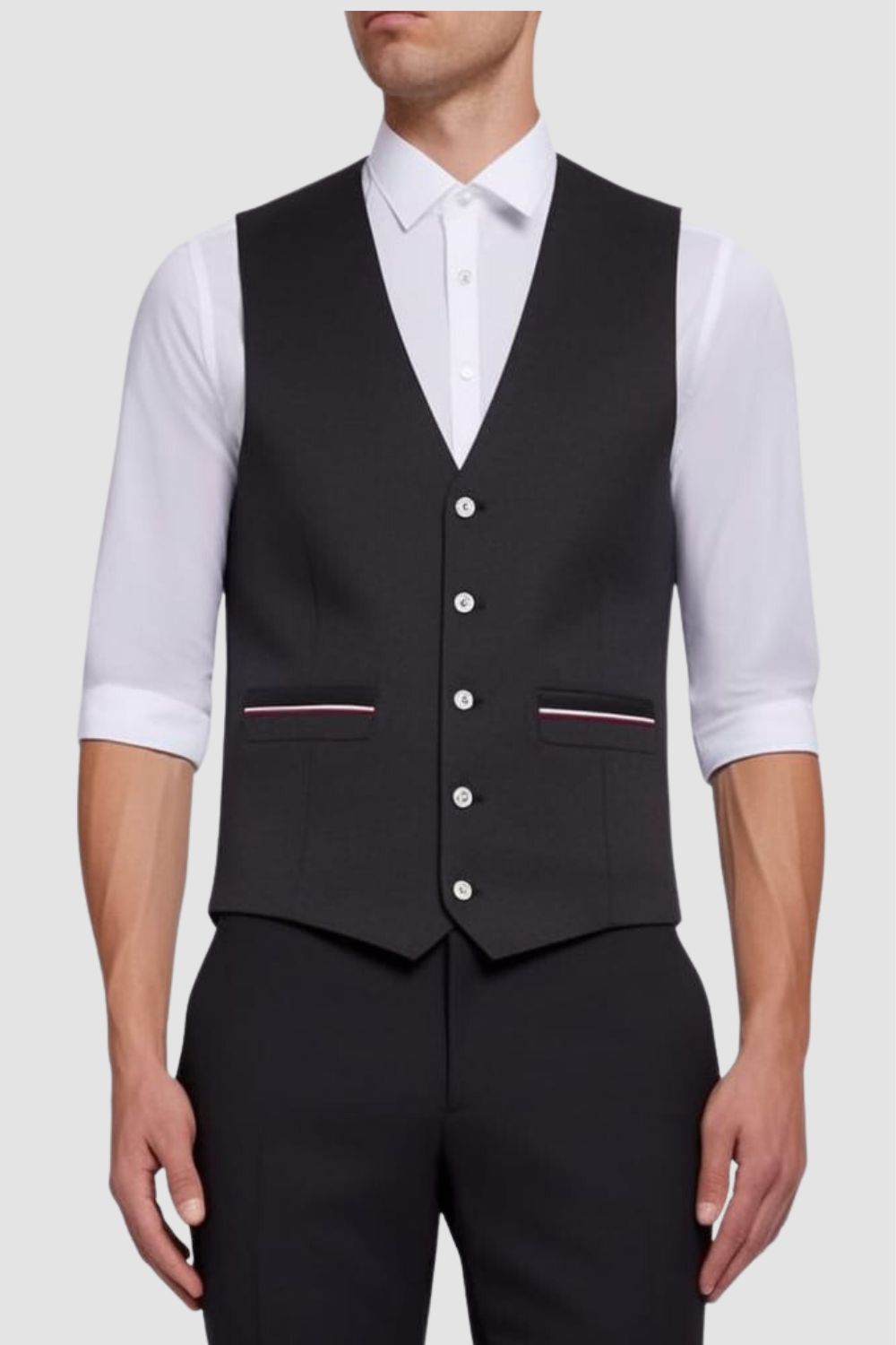 <p style="background-color:green;color:white;text-align:center;">COMING SOON</p>Men's Contrast 2-pockets Vest