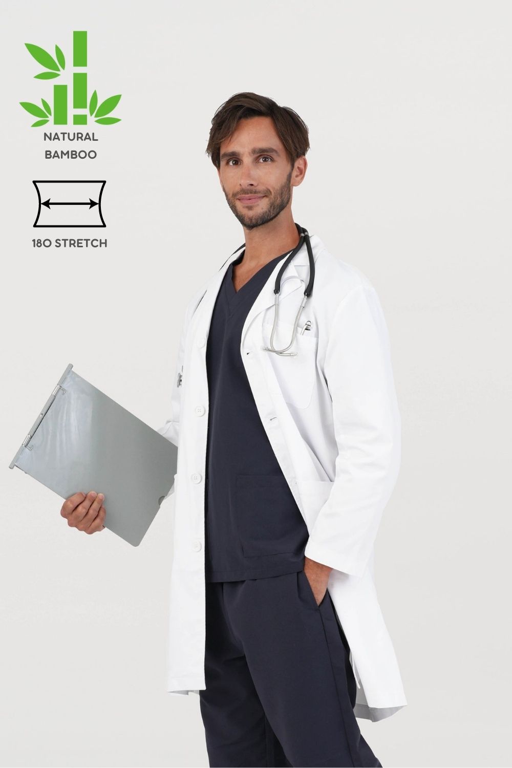 Men's BioNTex™ Eco Long Lab Coat