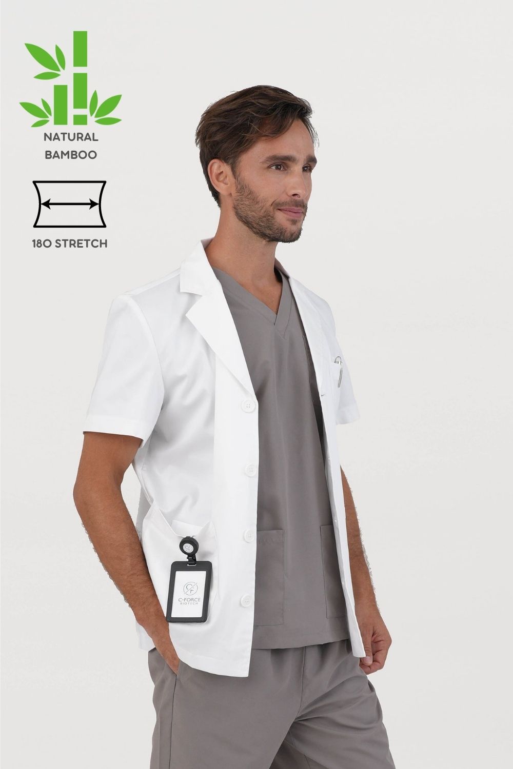 Men s BioNTex Eco Short Sleeve Lab Coat