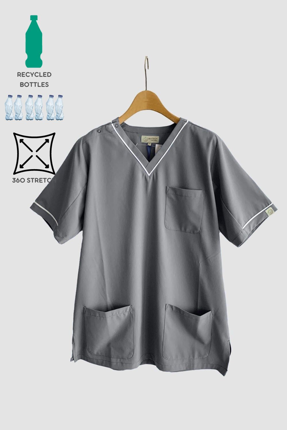Women's BIONTEX™ 4 way stretch contrast piping Tops
