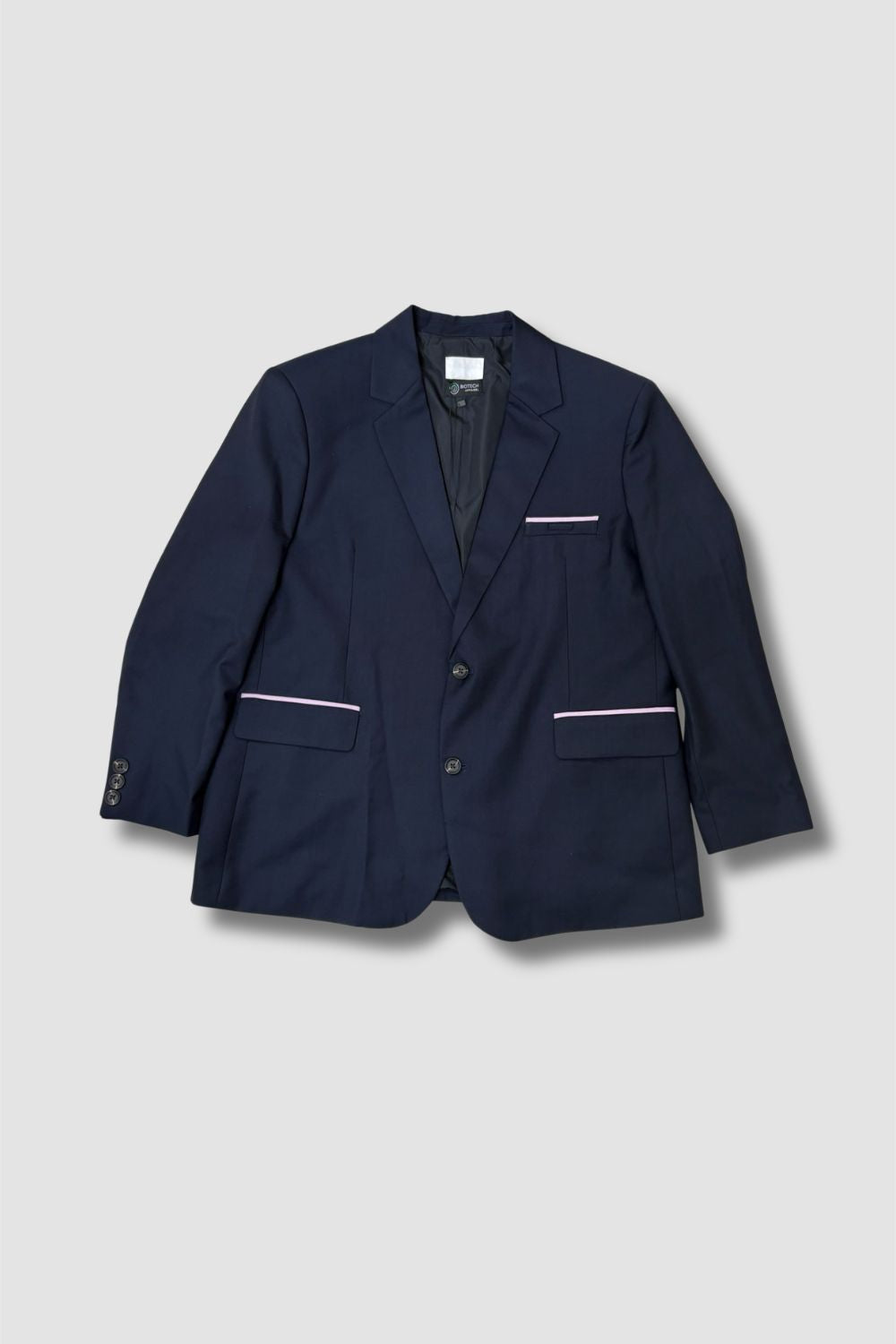 <b>ESGUnifrom</b> | Men's Formal Navy Blazer with contrast Jet_MJK0019