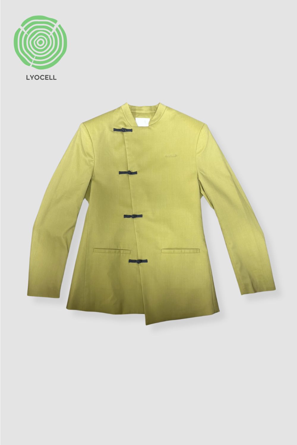 <b>HKCEC The Atrium_Captain</b> | Men's Solid Asymmetric Mandarin collar jacket _MJK0024C