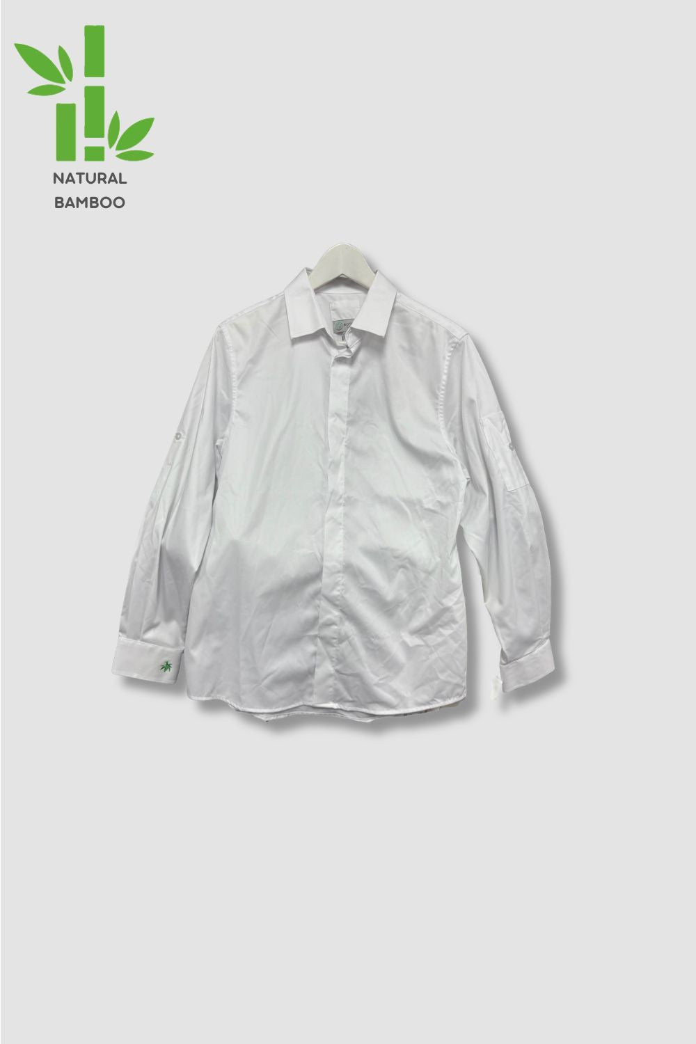 <b>HKCEC HRC_Senior Barista & Barista & Causal </b> | Men's Concealed-Placket Shirt with sleeve tape _MTB0045