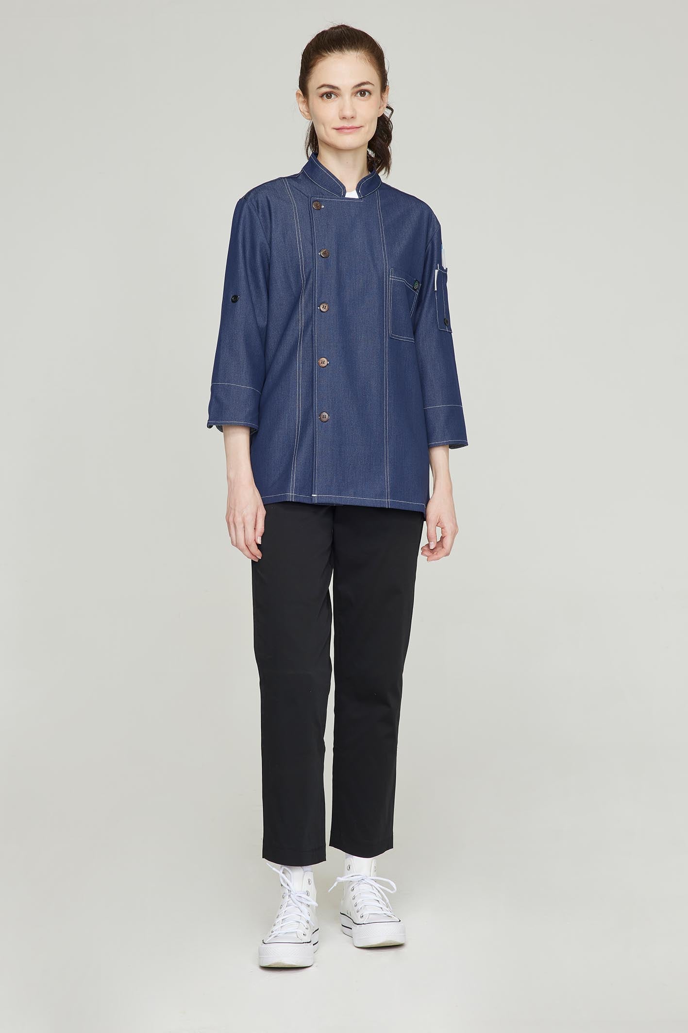 Women's BioNTex™ 3/4 Closure Chef Coat