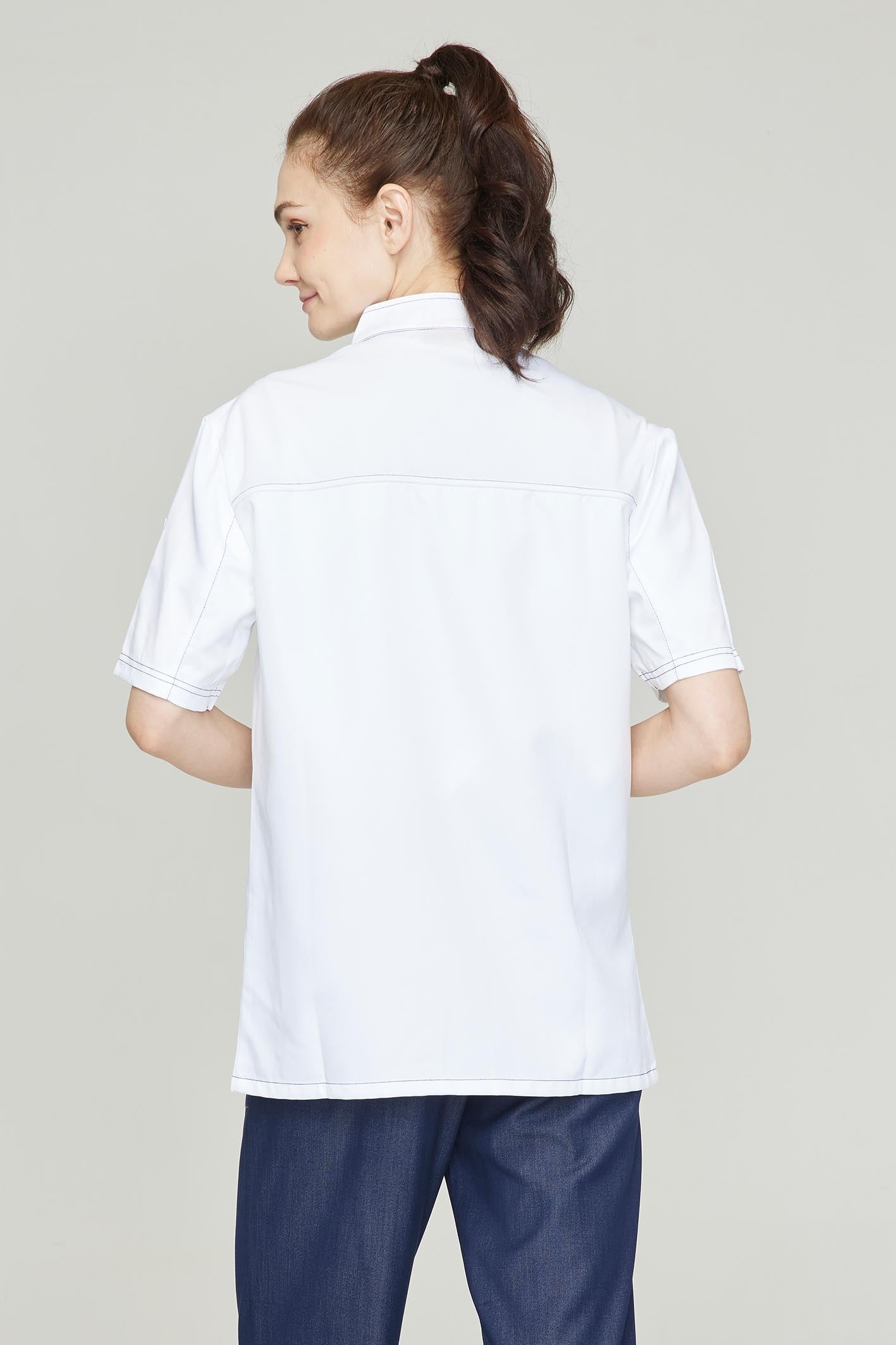 Women's BioNTex™ Double Breasted Button Closure Chef Coat