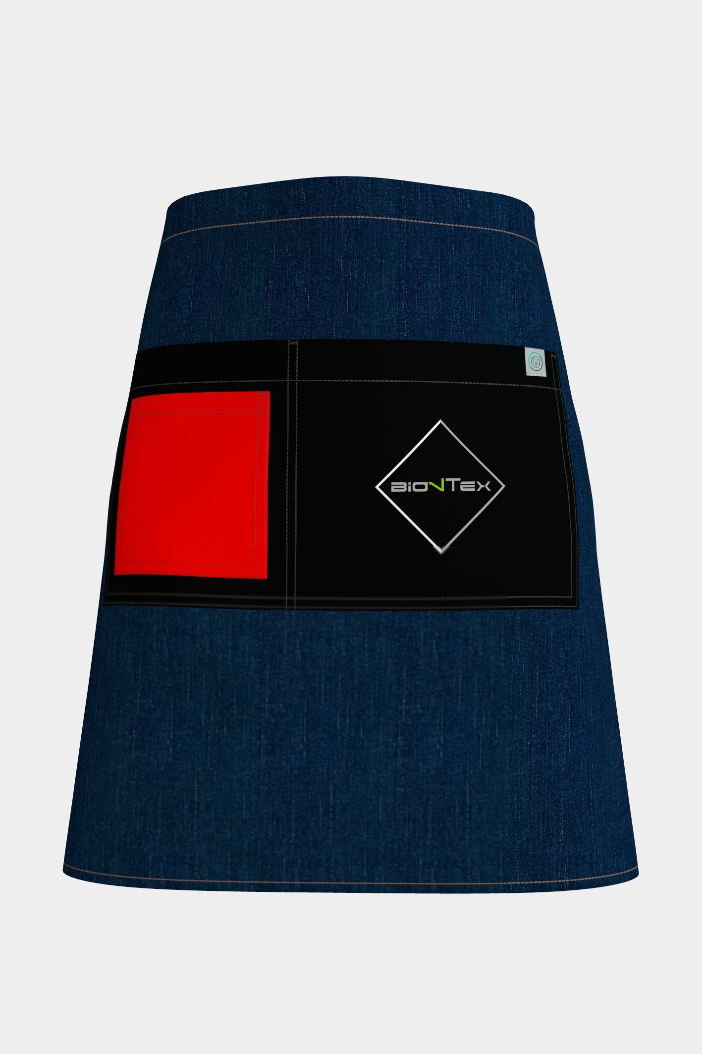Unisex BioNTex™ Denim Waist Apron with Contrast Pocket