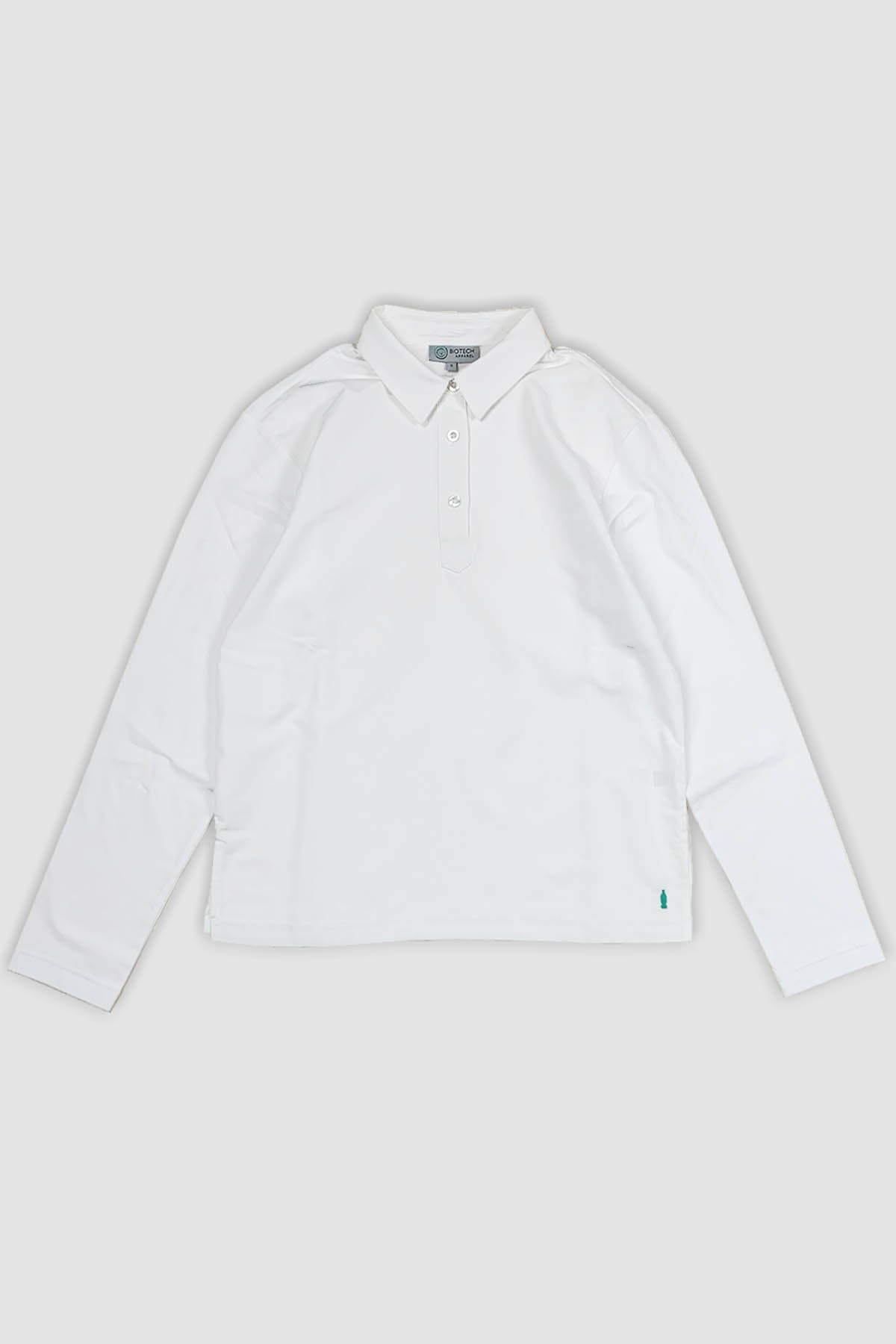 男士 BioNTex™ 混合佈料 Polo 衫長袖