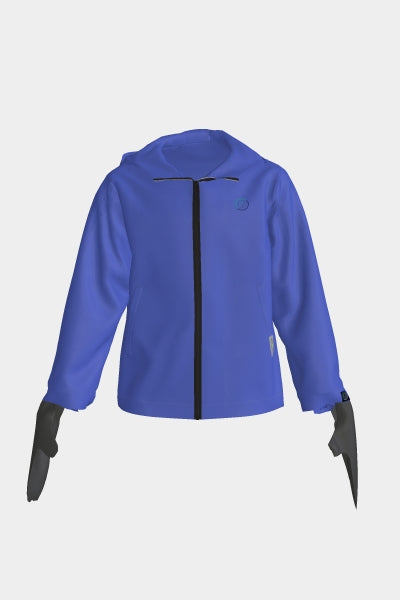 Kid's BioNTex™ Hooded Windbreaker With Hand Mittens