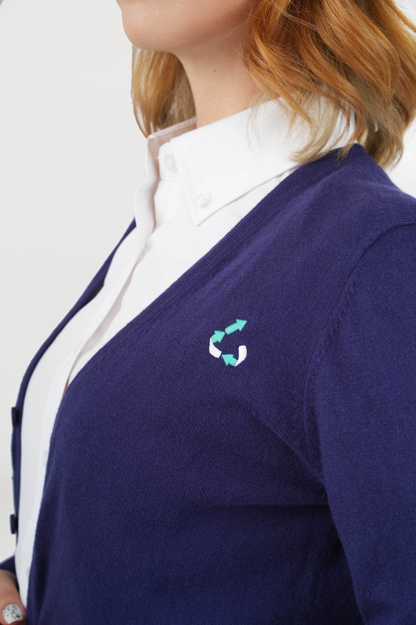 <b>HOTEL ICON</b> Unisex Upcycle V-Neck Cardigan