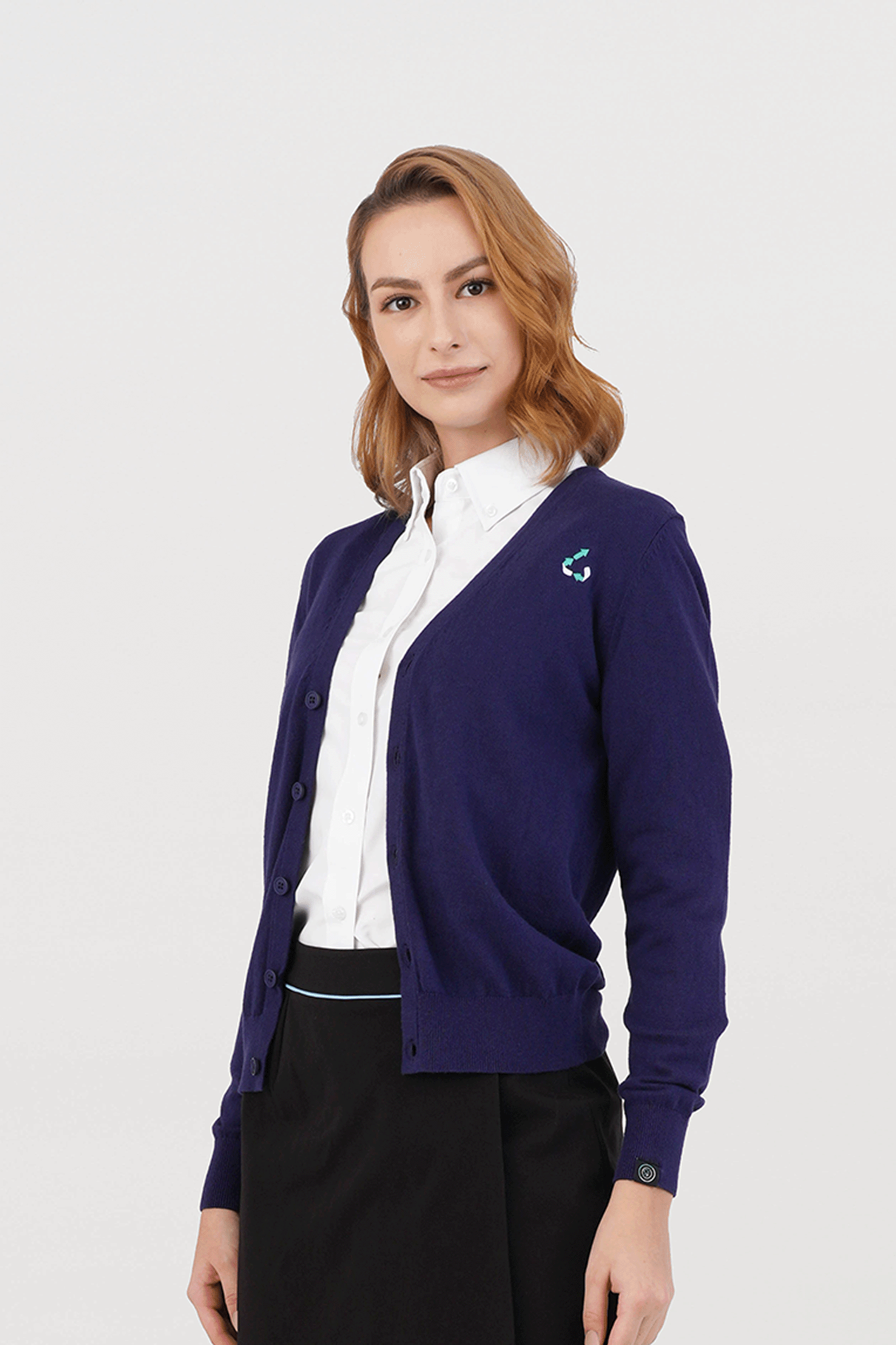 <b>HOTEL ICON</b> Unisex Upcycle V-Neck Cardigan