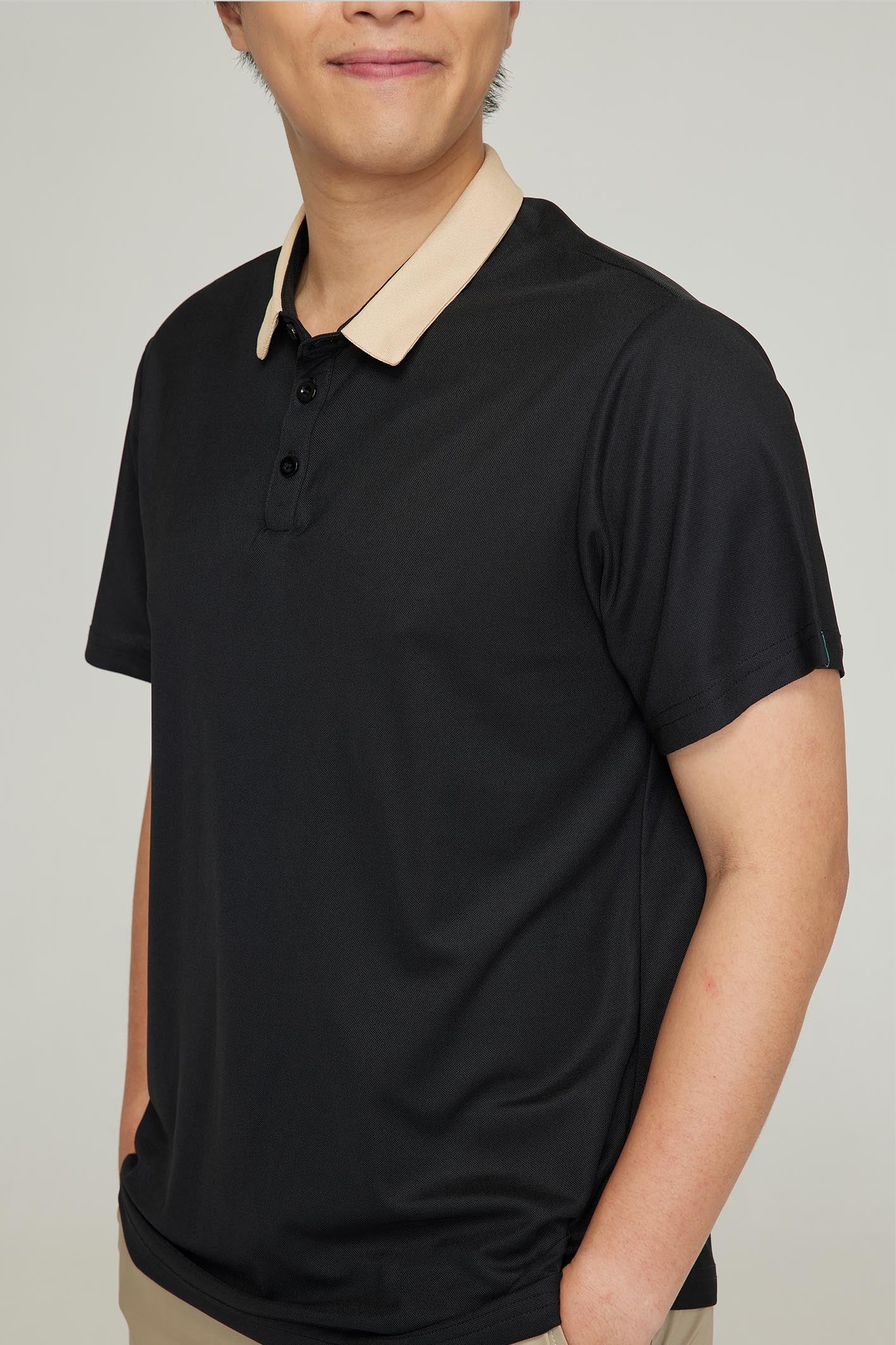 Men's BioNTex™ Mixed Fabric Polo Short Sleeve