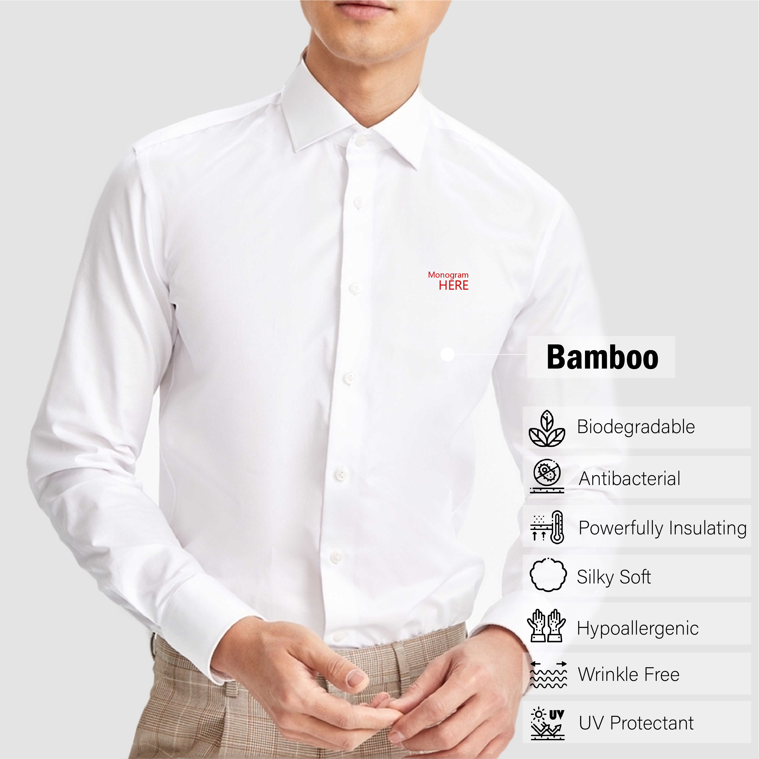 Shirt - <font size="3"><font color="green"> Eco Friendly Bamboo </font></font>