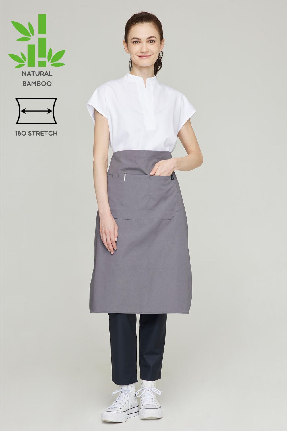 Unisex BioNTex™ Emb Waist Apron