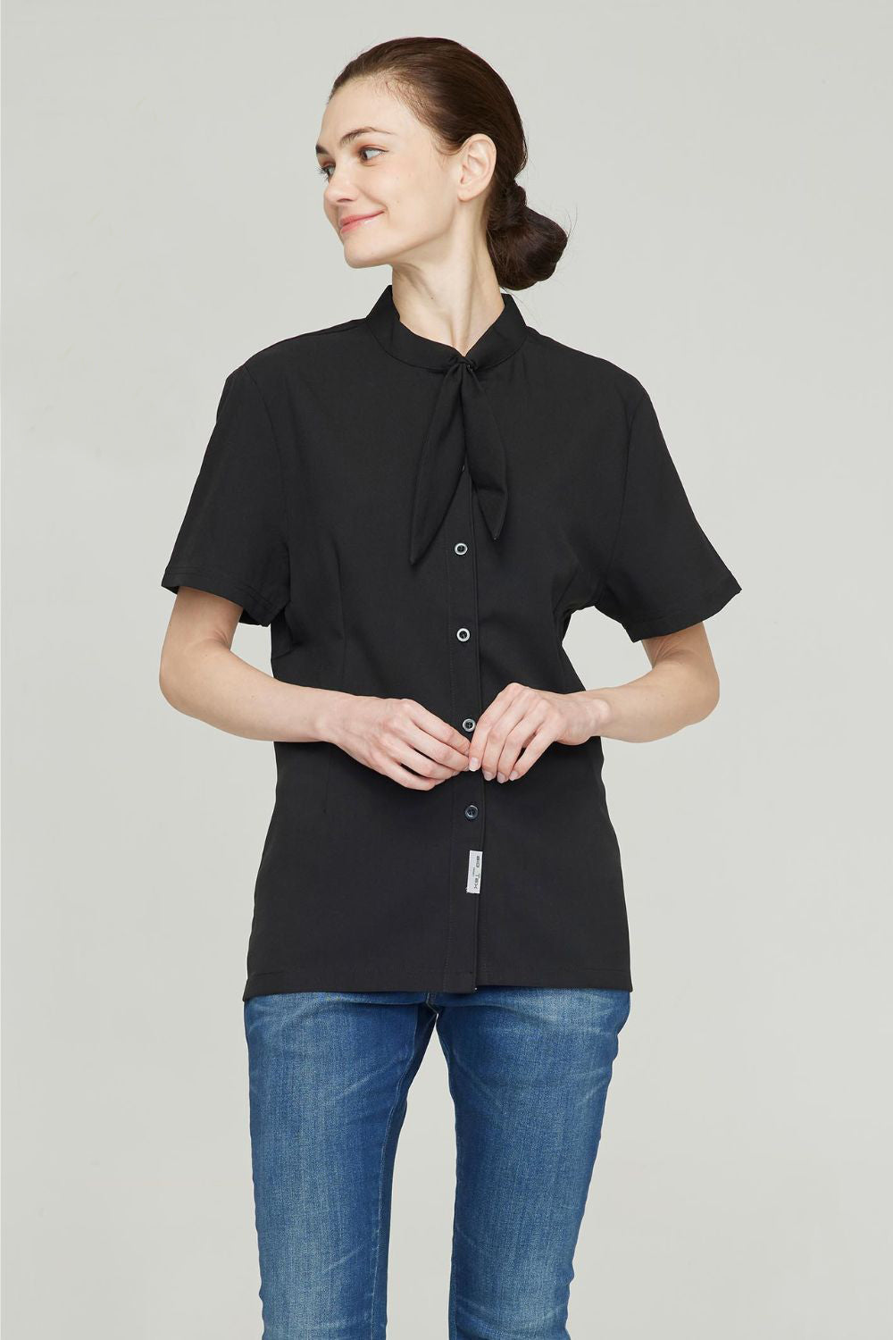 Women's BioNTex™ Eco tie up neck Blouse