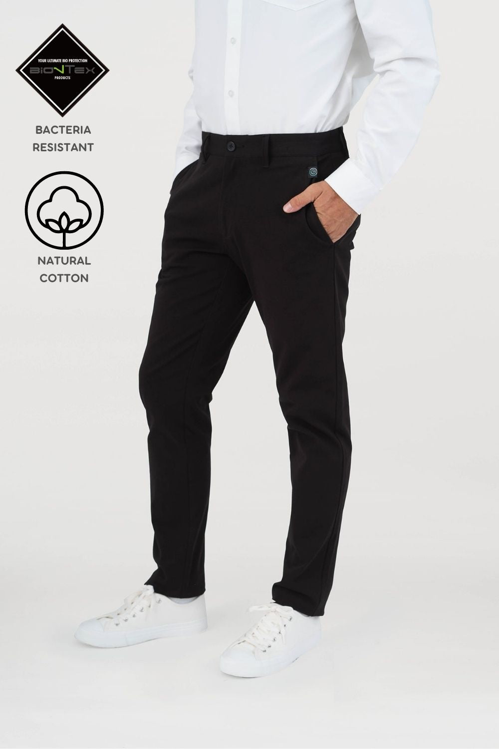 Men's BioNTex™ Flat Front Chino Pants