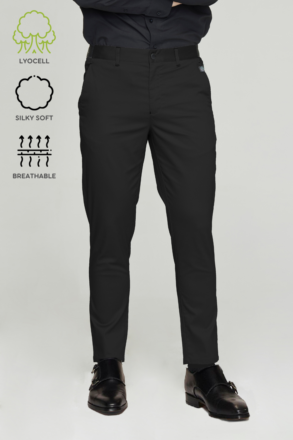 <b>HKCEC</b> Men's Eco Back Elastic Band Pants