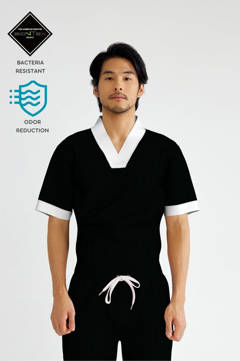 Men's BioNTex™ Contrast Collar Zen Scrub Top