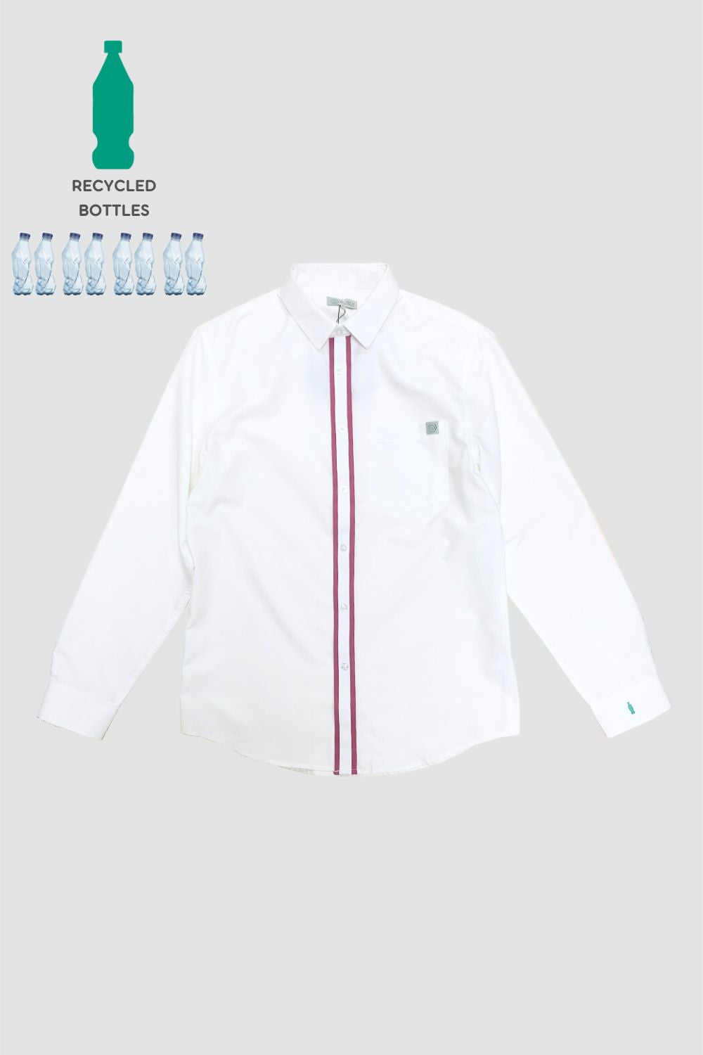 <b>Maxim's</b> | Men's BioNTex™ Sustainable Double Piping Shirt