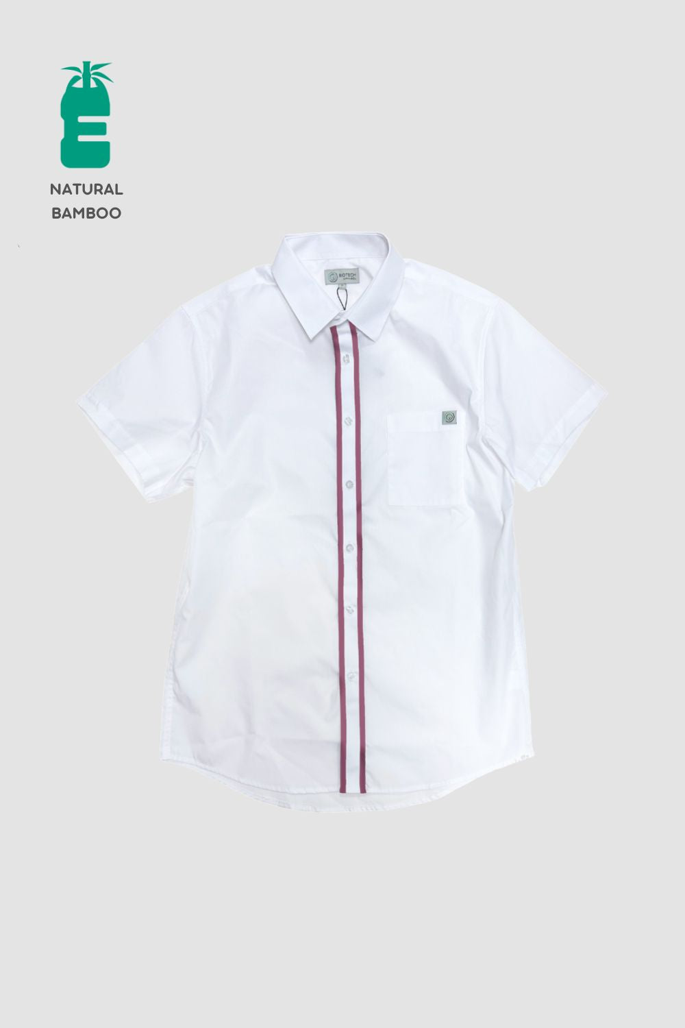 <b>H-PRIVILEGE</b> | 保安 - Men's BioNTex™ Sustainable Double Piping Short Sleeve Shirt