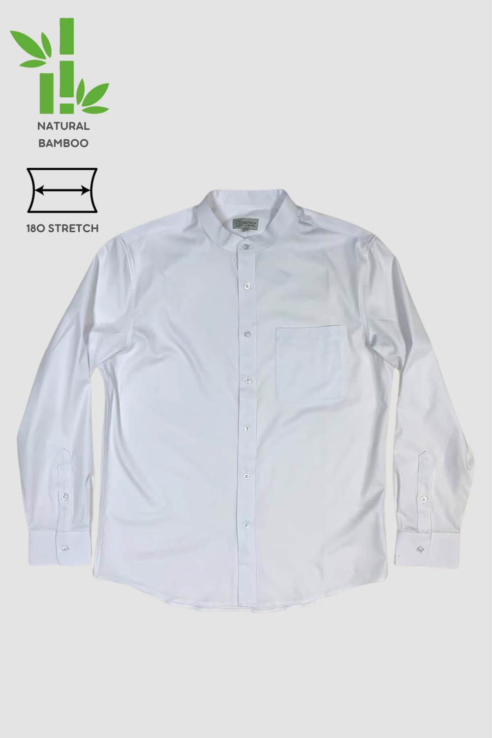 <b>HKCEC</b> Men's Eco Mandarin Collar Shirt