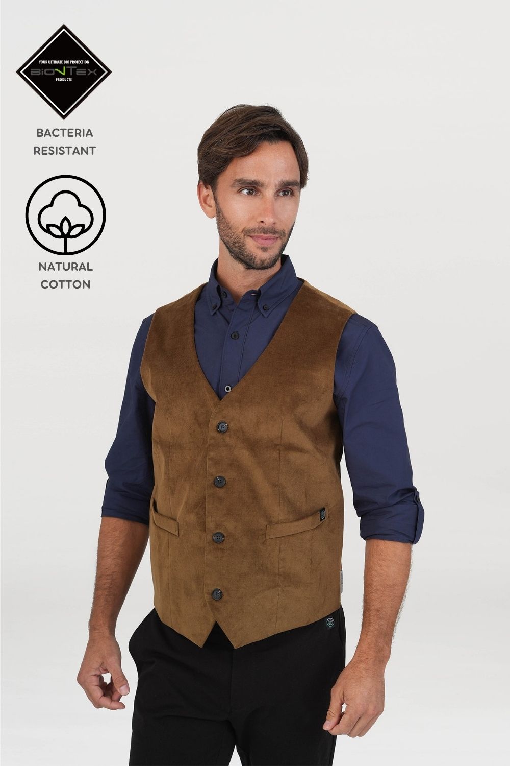 Men's BioNTex™ Corduroy Waistcoat