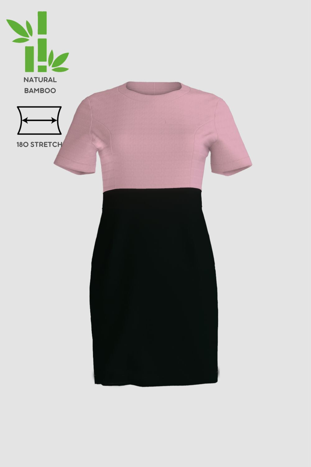 <b>HKCEC F&B Catering_Receptionist</b> | Women's Pink with Black Dress WDS0003