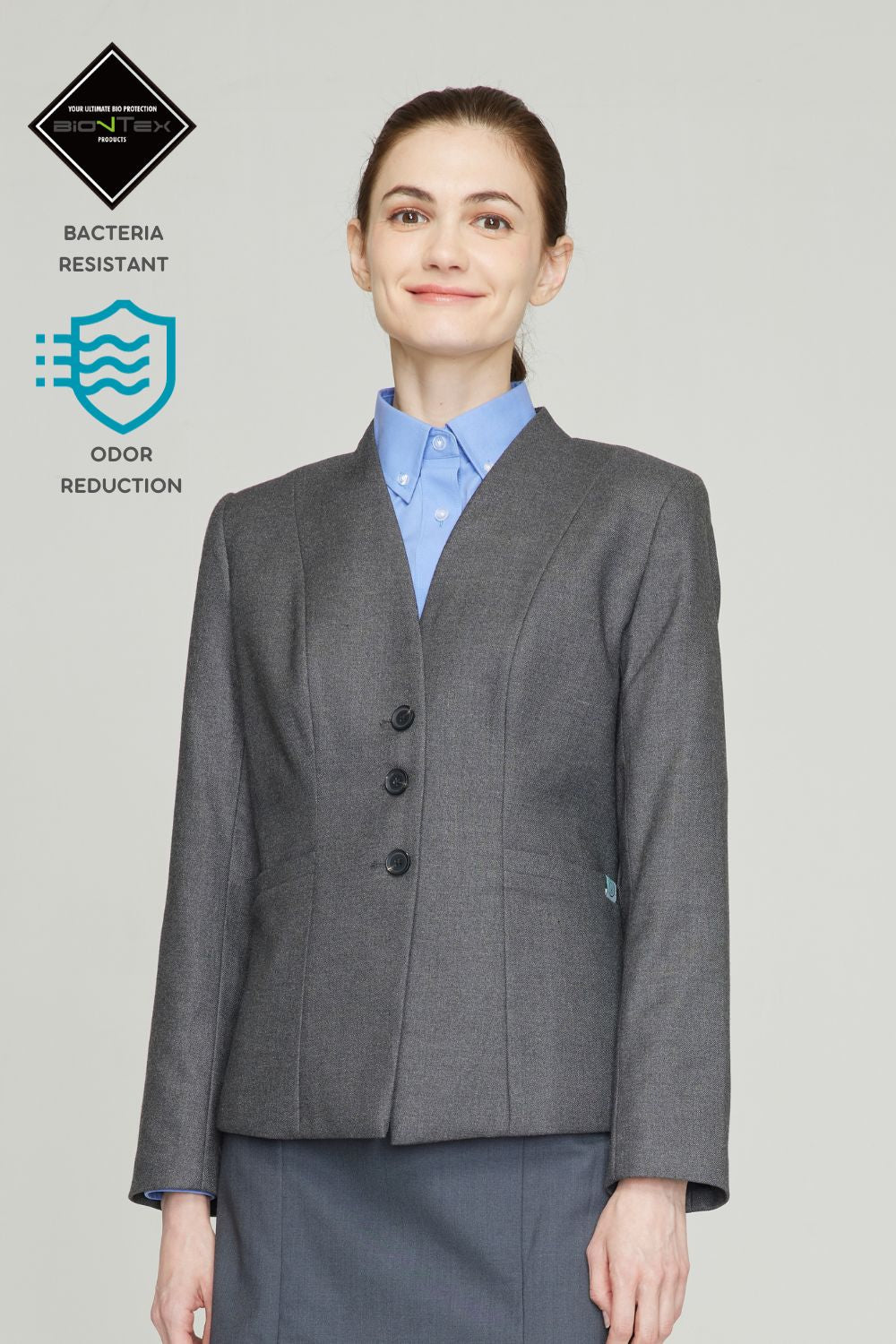 <b>HKCEC</b> Women's BioNTex™ Blazer with princess seams