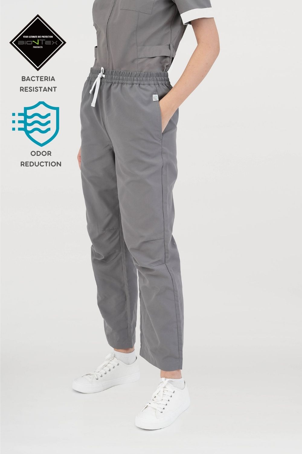 Women's BioNTex™ Scrub Pants with Contrast String