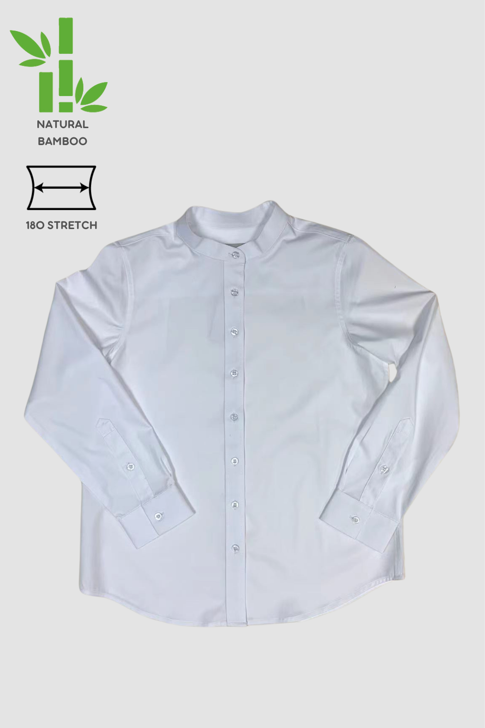 <b>HKCEC</b> Women's Eco Mandarin Collar Shirt