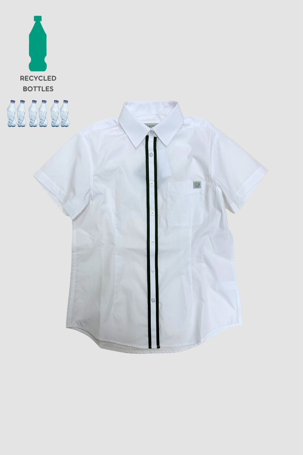 <b>WELL BORN</b> | 保安 - Women's BioNTex™ Sustainable Double Piping Short Sleeve Shirt