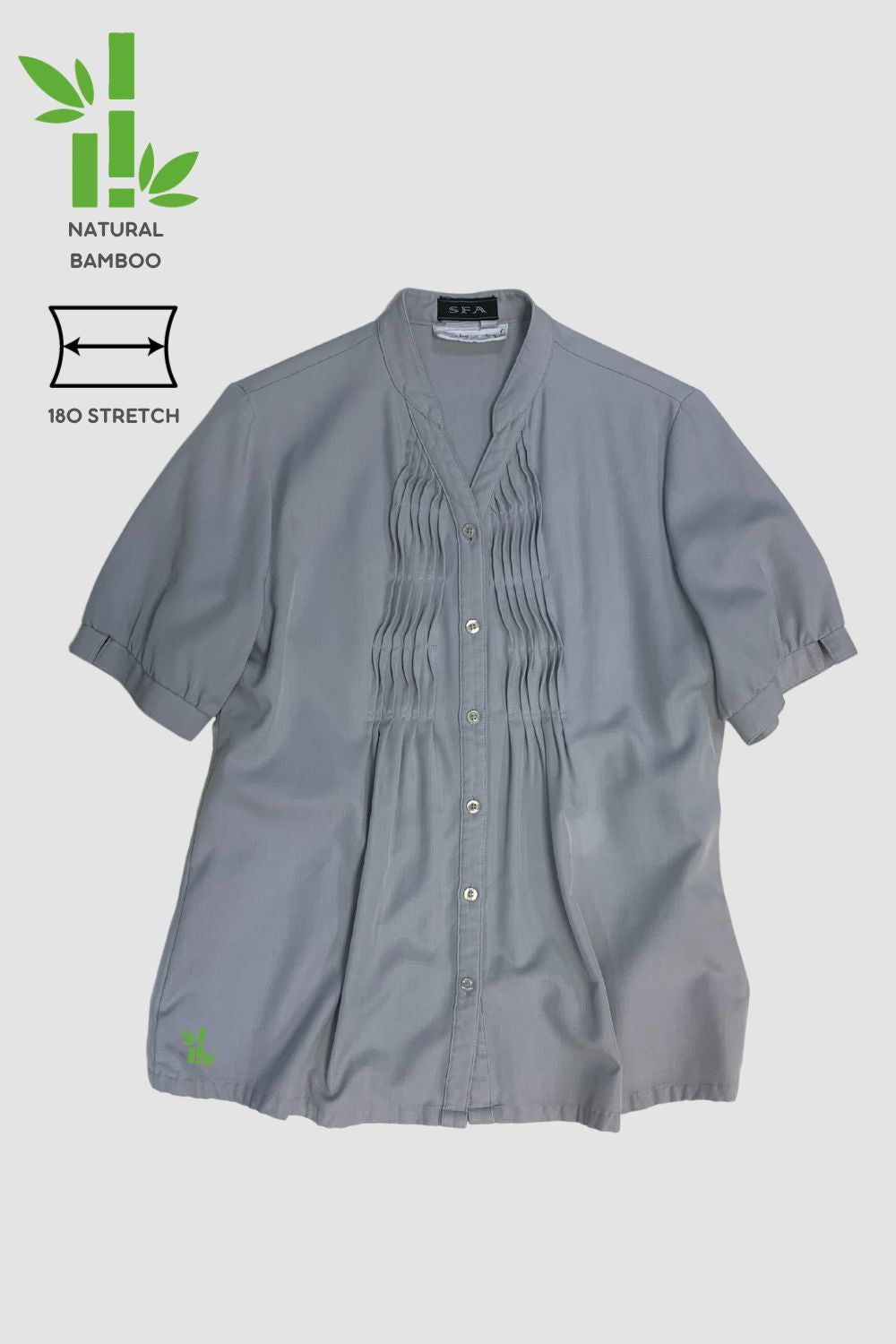 <b>Hotel Icon</b> 房口女 SFA Female Eco Bamboo Short Sleeve Shirt