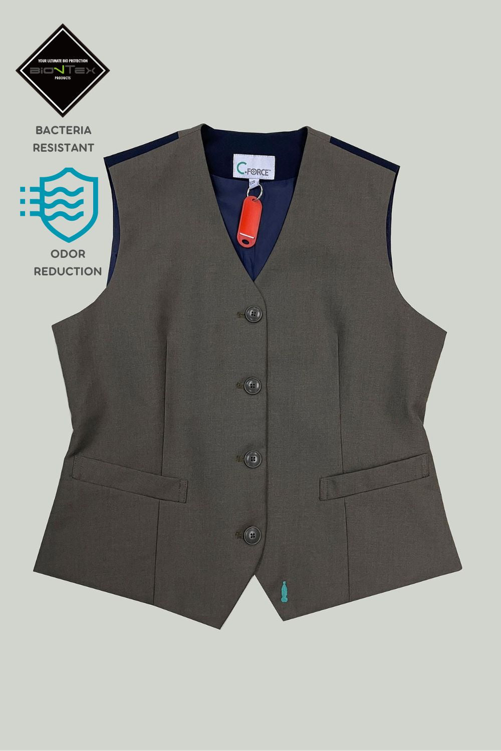 Women's BioNTex™ V-neck Formal Waistcoat