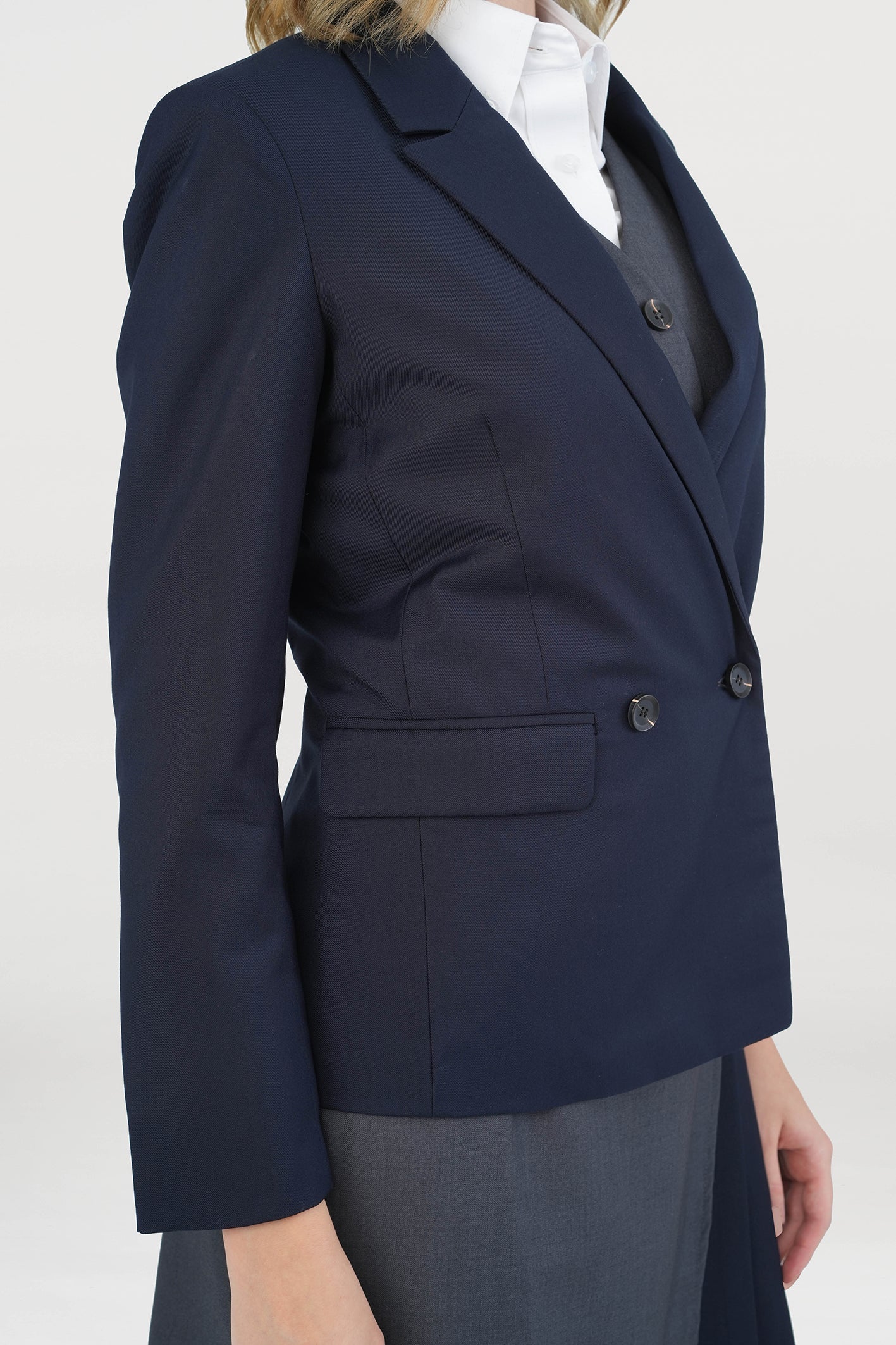 <b>HKCEC</b> Women's BioNTex™ Double-Breasted Formal Blazer