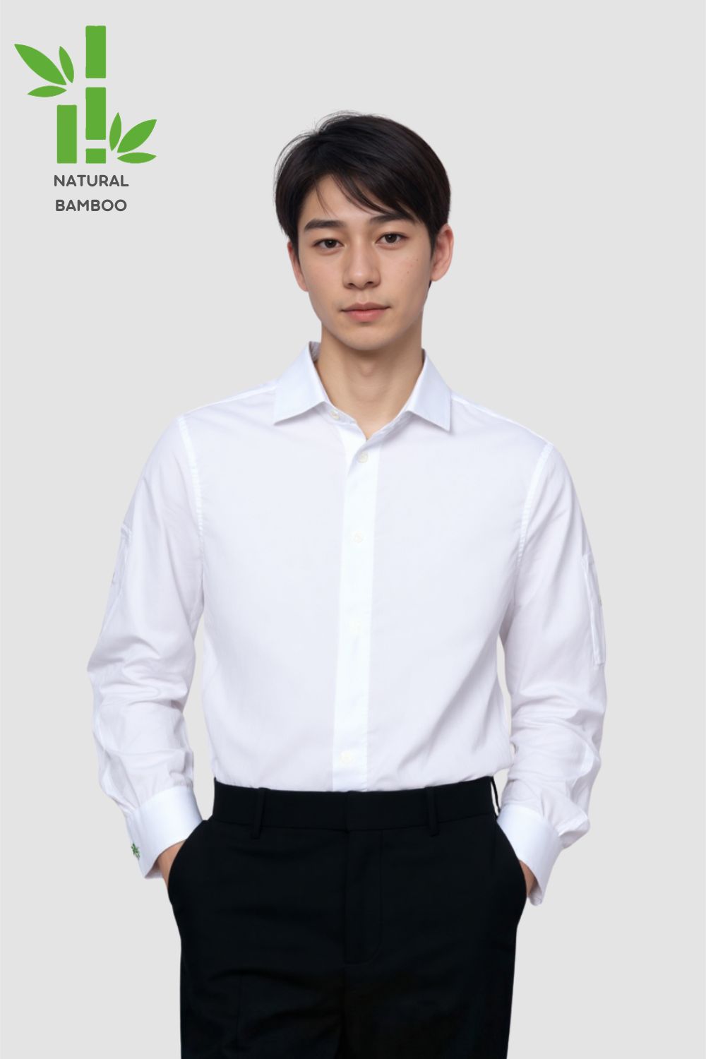 <b>F&B G/F Cake Shop</b> Men's Shirt with Hidden Button Placket