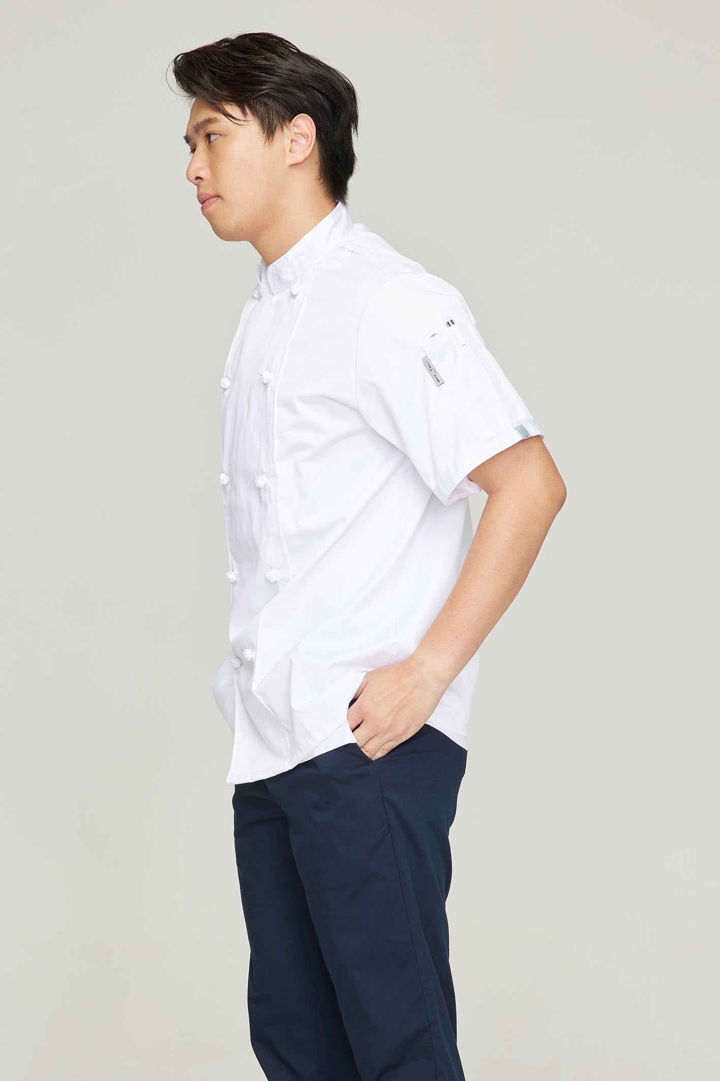 Men's BioNTex™  Double Breasted Button  Chef Coat