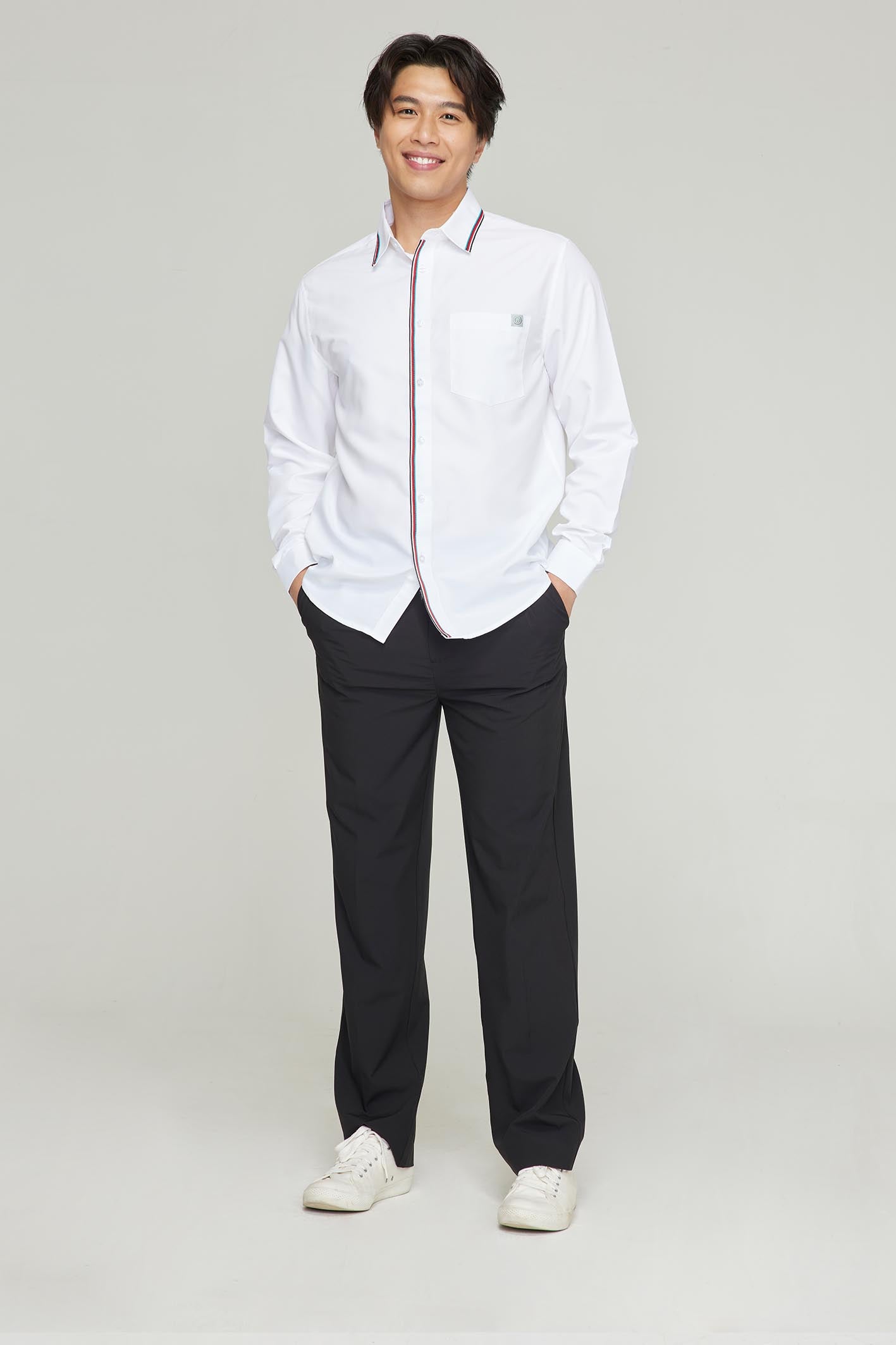 Men's BioNTex™ Double Piping Long Sleeve Shirt