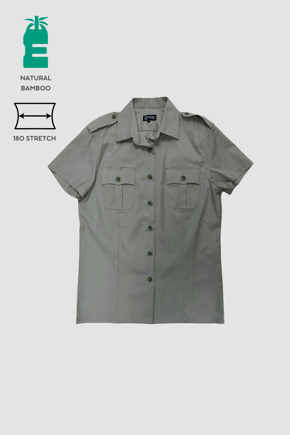 <b>WELL BORN</b> | Men's Work Functional Epaulets Short Sleeve Shirt