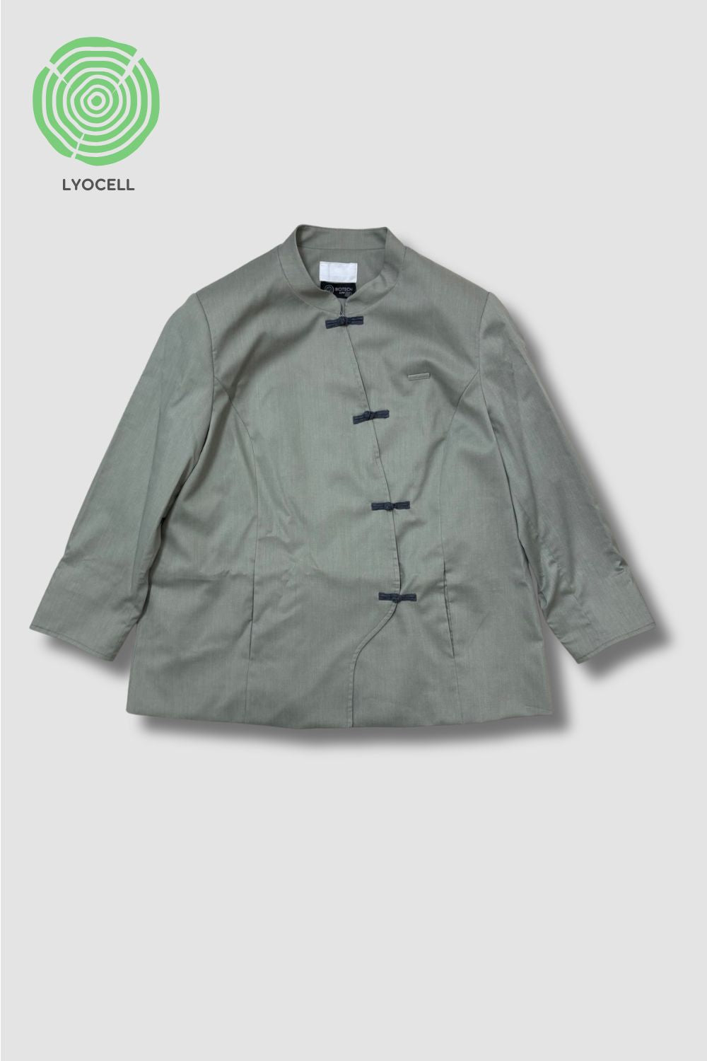 <b>HKCEC The Atrium_Captain & Receptionist</b> | Women's Solid Mandarin collar Dark Green jacket _WJK0031A