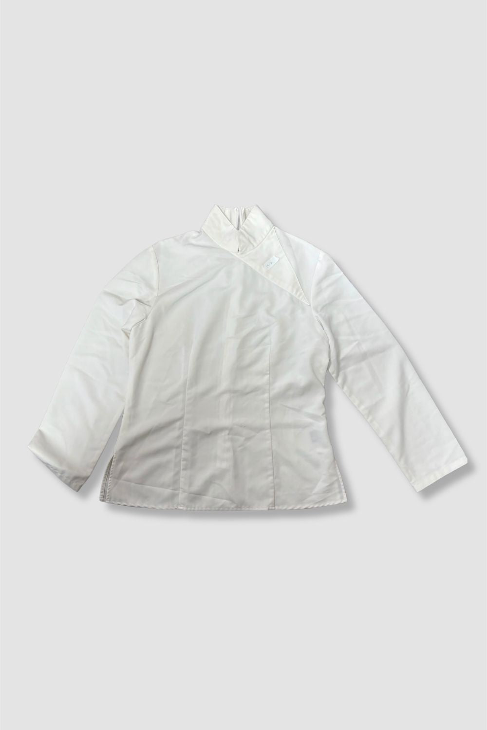 <b>Holt's Cafe</b>Female's Madarin Collar Long Sleeve Top_WST0030