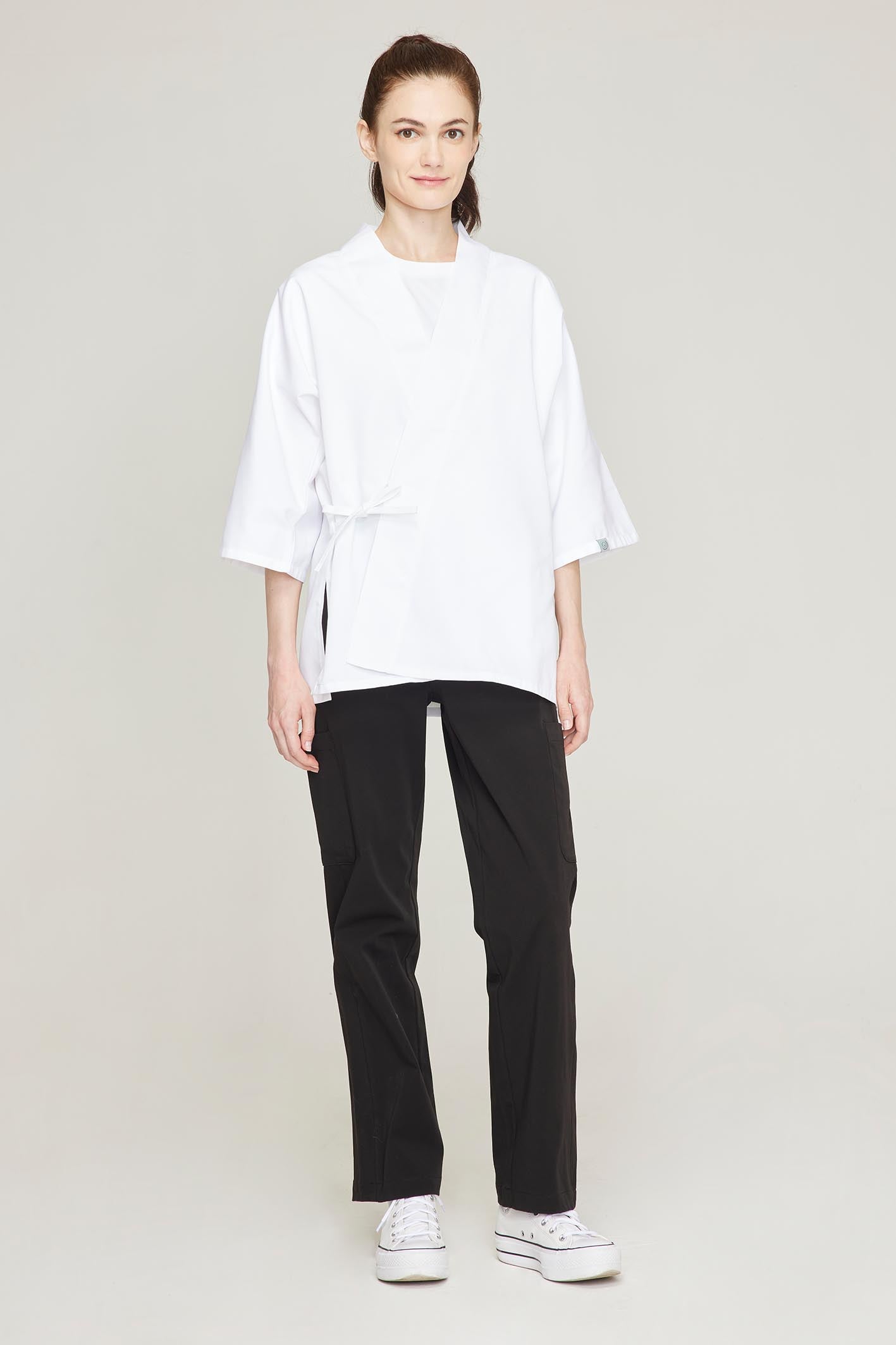 Women's BioNTex™ Japanese Style Short Sleeve Chef Coat