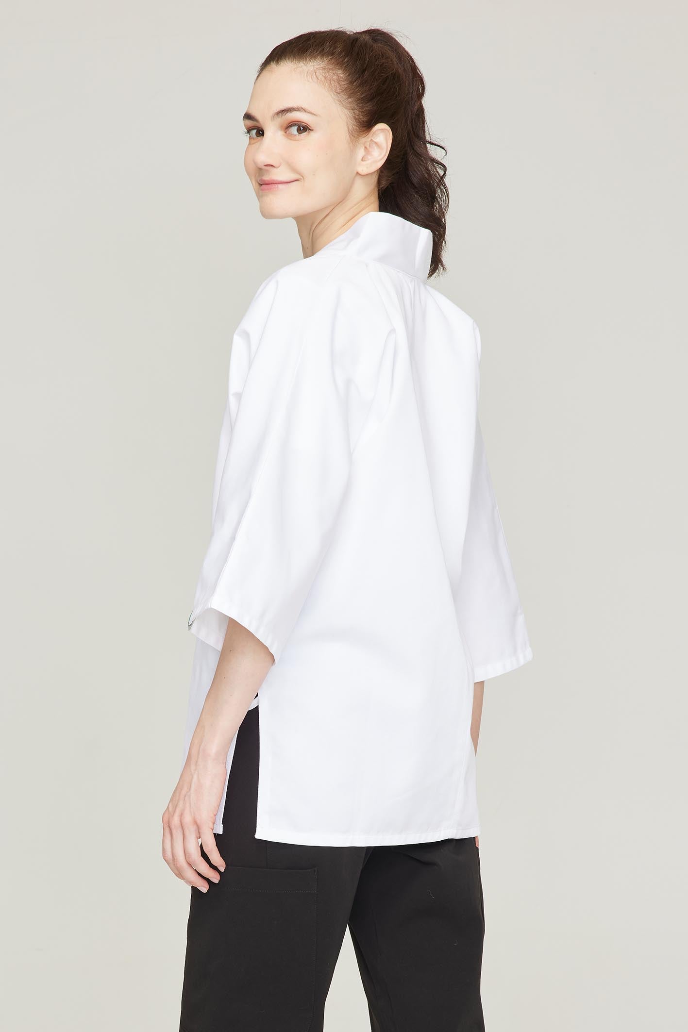 Women's BioNTex™ Japanese Style Short Sleeve Chef Coat