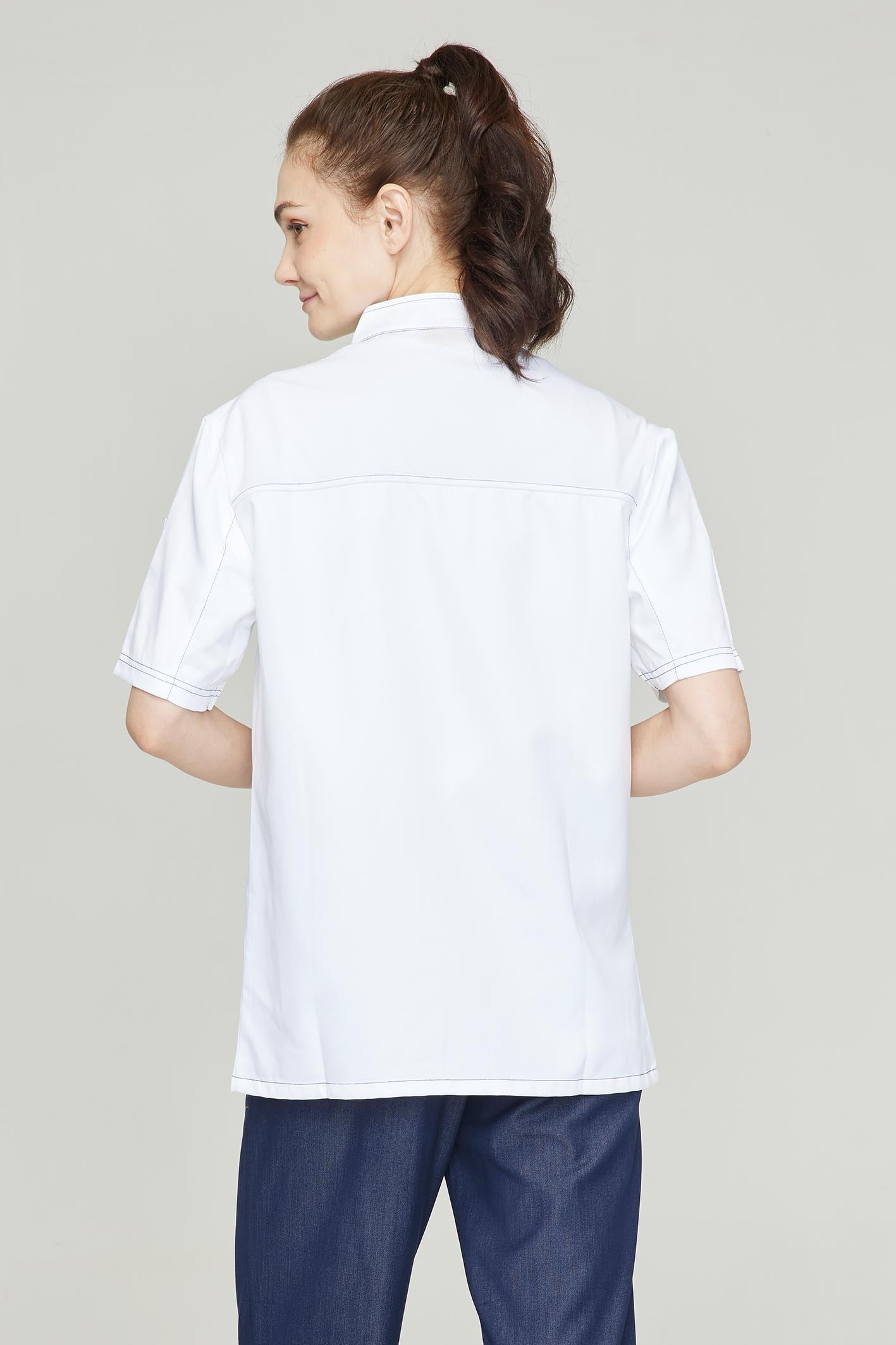 Women's BioNTex™  Double Breasted Button Closure Chef Coat