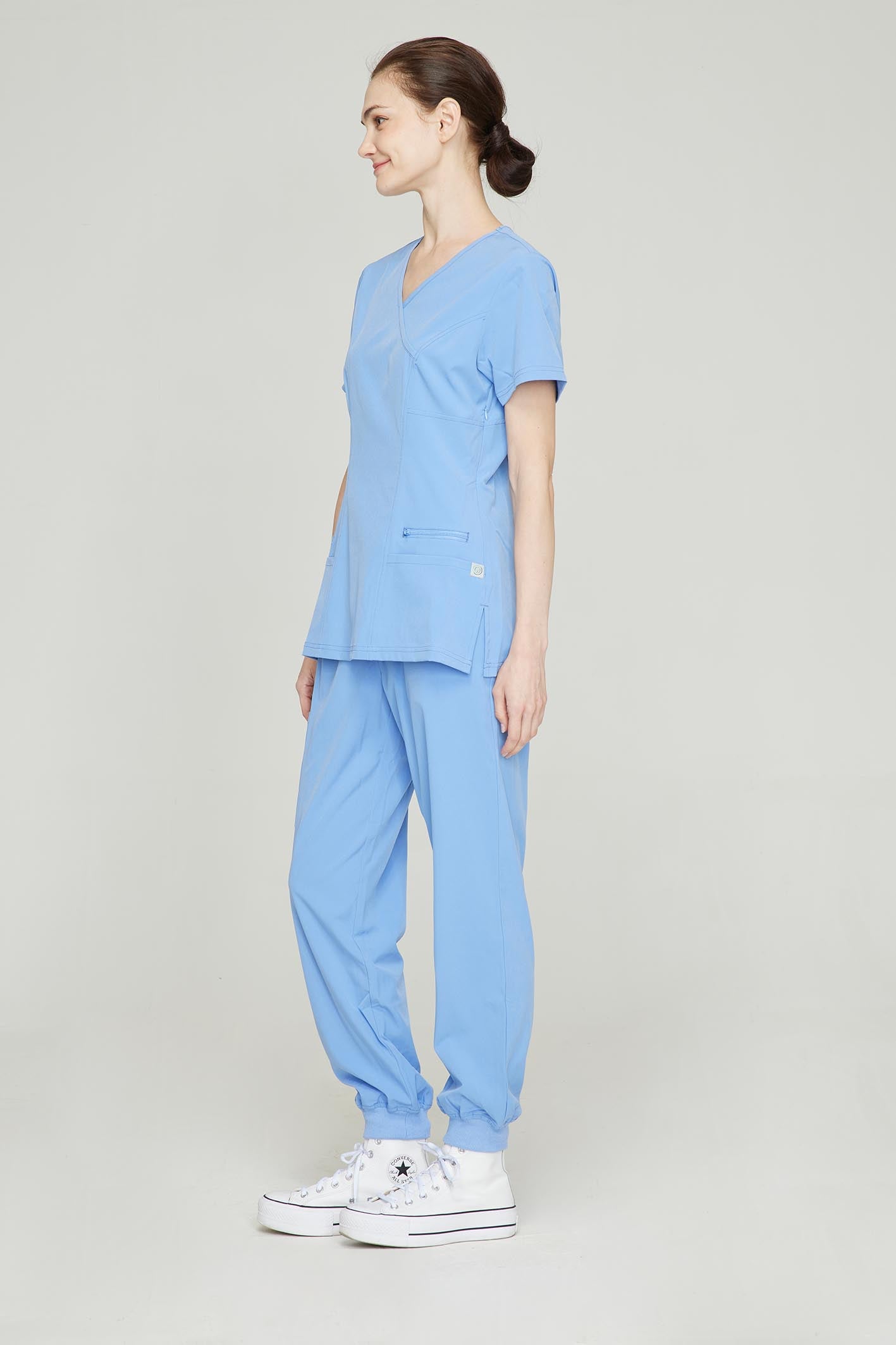 Women's BioNTex™ 4-Way Stretch Slim Scrub Top