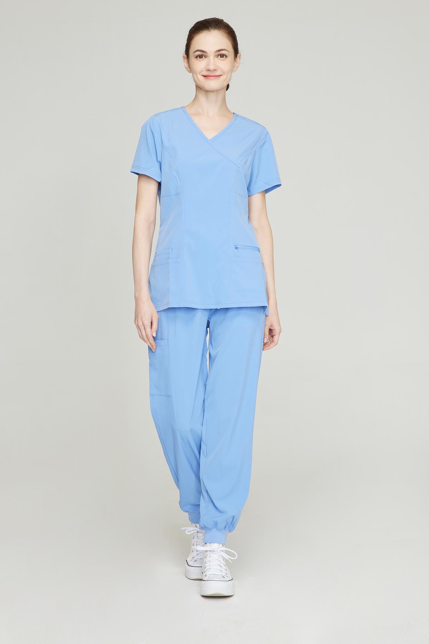 Women's BioNTex™ 4-Way Stretch Slim Scrub Top