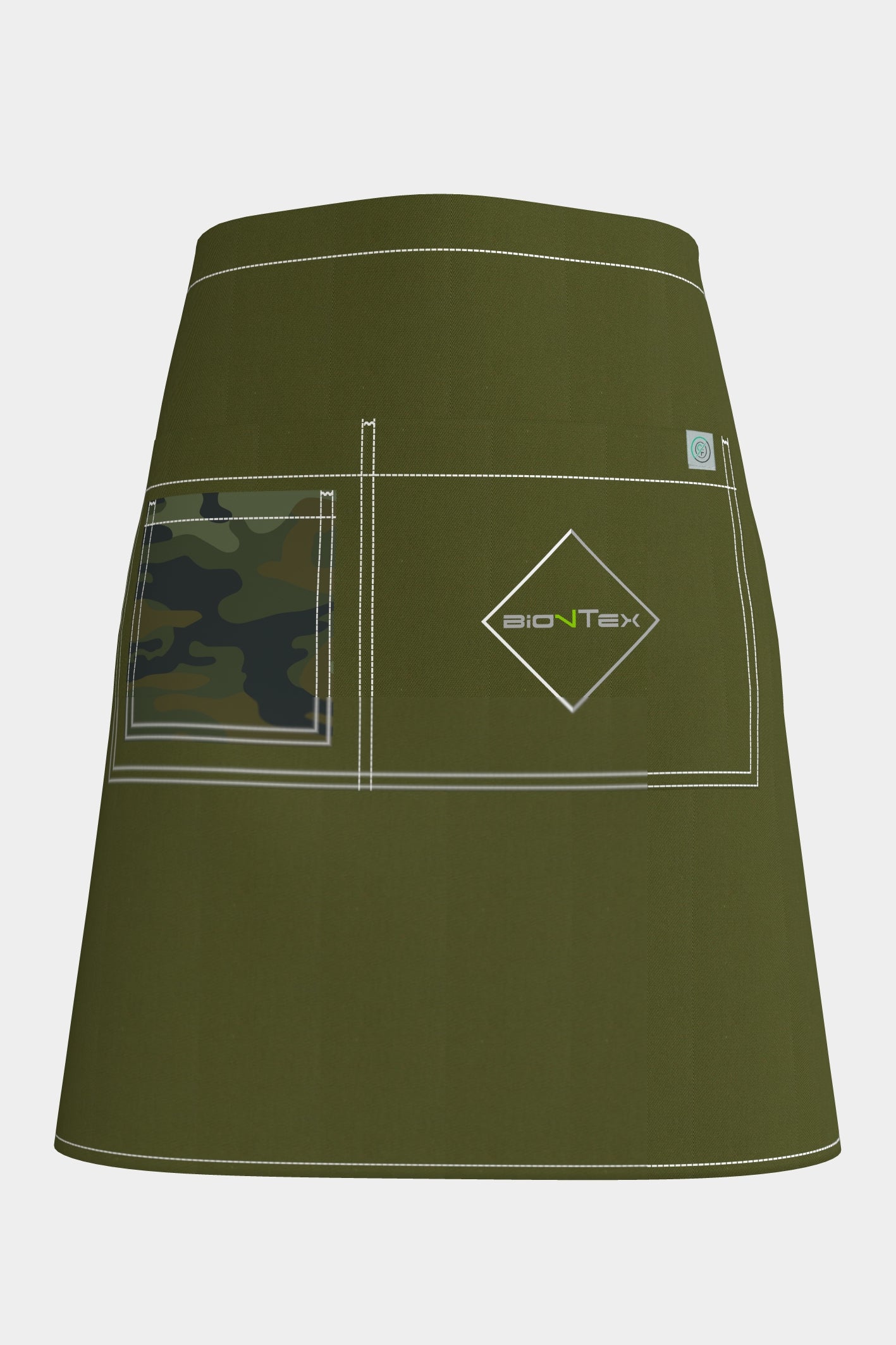 Unisex BioNTex™ Emb Camo Waist Apron