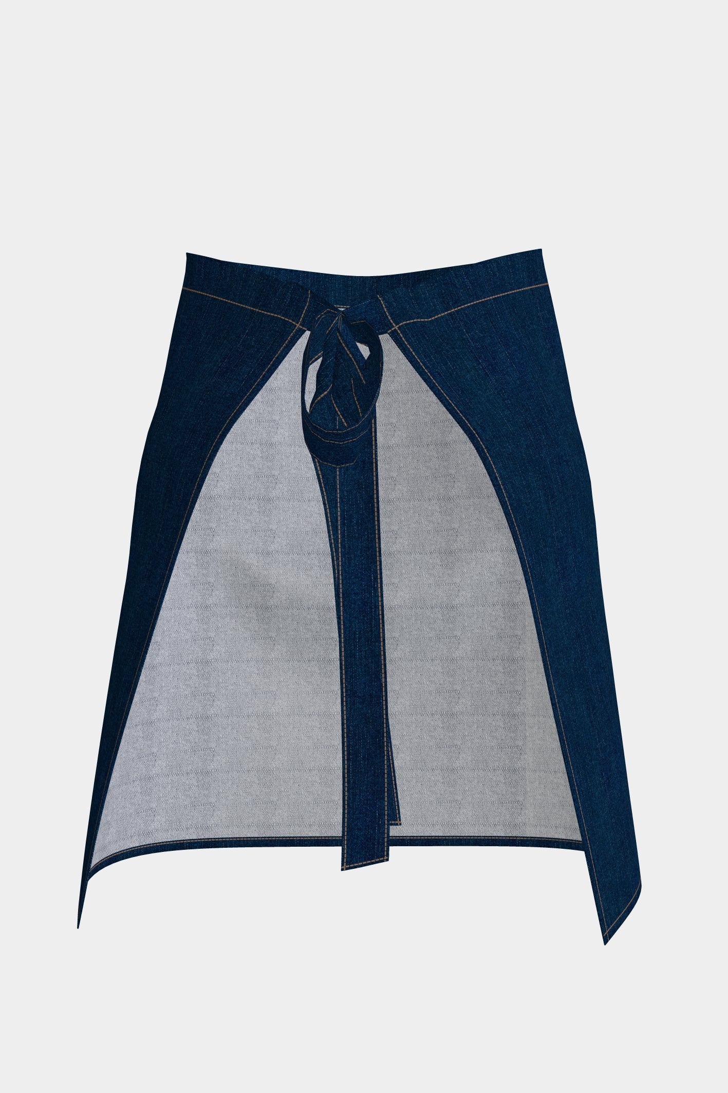 Unisex BioNTex™ Denim Waist Apron with Contrast Pocket