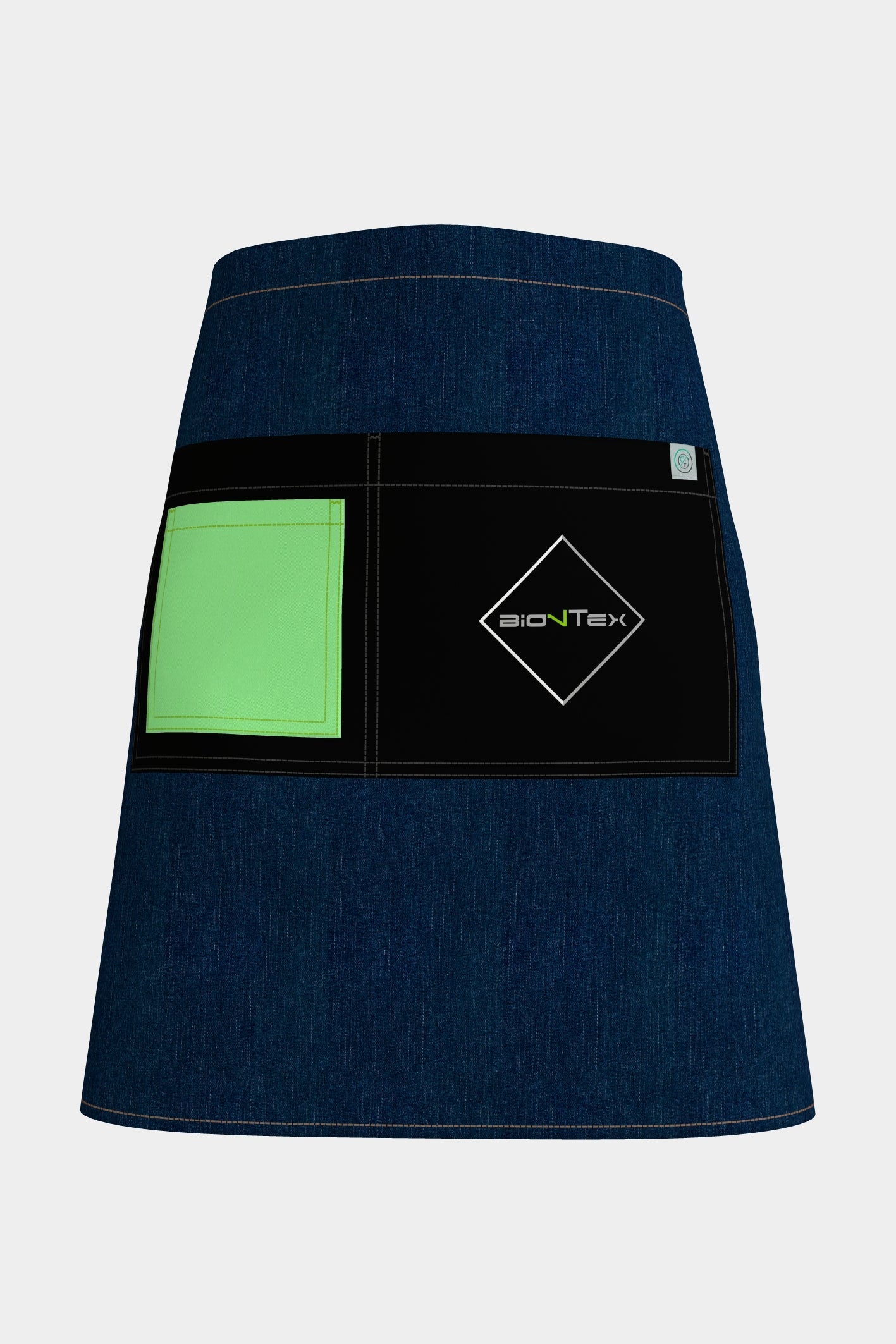 Unisex BioNTex™ Denim Waist Apron with Contrast Pocket