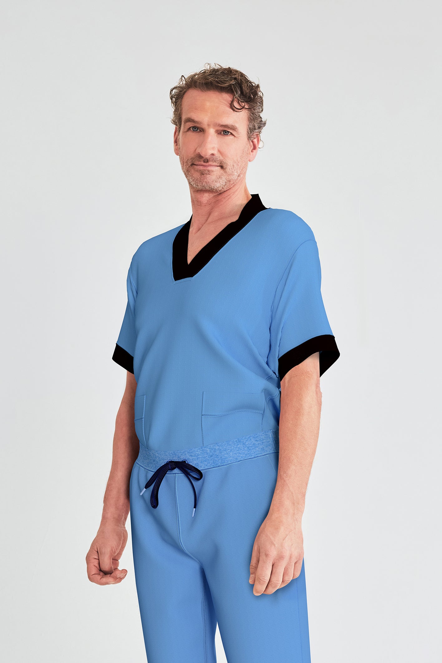 Men's BioNTex™ Contrast Collar Zen Scrub Top